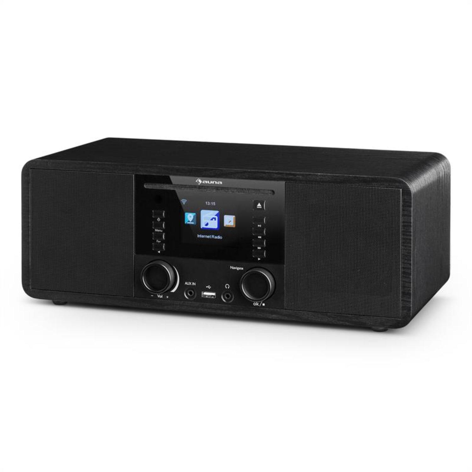 IR-190, radio internetowe, CD odtwarzacz, WiFi, UPnP, USB, pilot, czarne