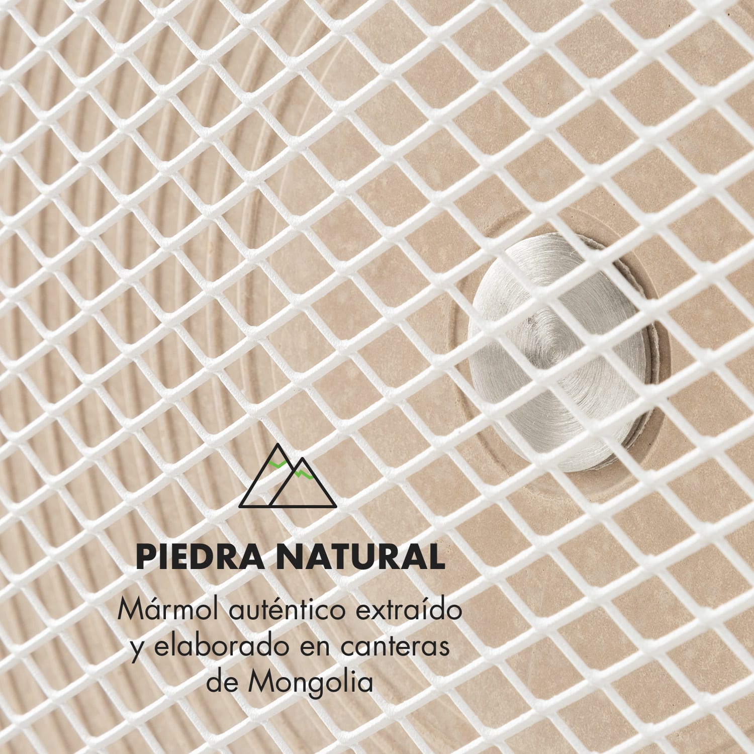 HeatPal Marble Calentador infrarrojo Calefactor 1300W almacenamiento de calor mármol aluminio Plata