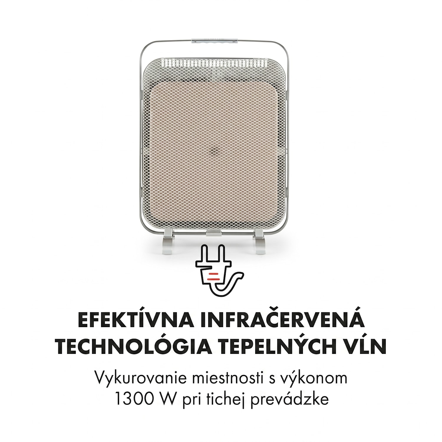 HeatPal Marble, infračervený ohrievač, 1300 W, uloženie tepla, mramor, hliník 