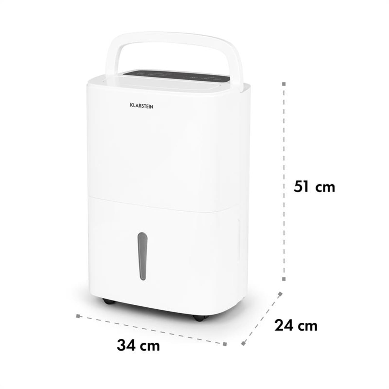 DryFy 20, razvlažilnik zraka, stiskanje, 20 l/24 h, časovnik, 400 W, bela 20l/24h | Bela