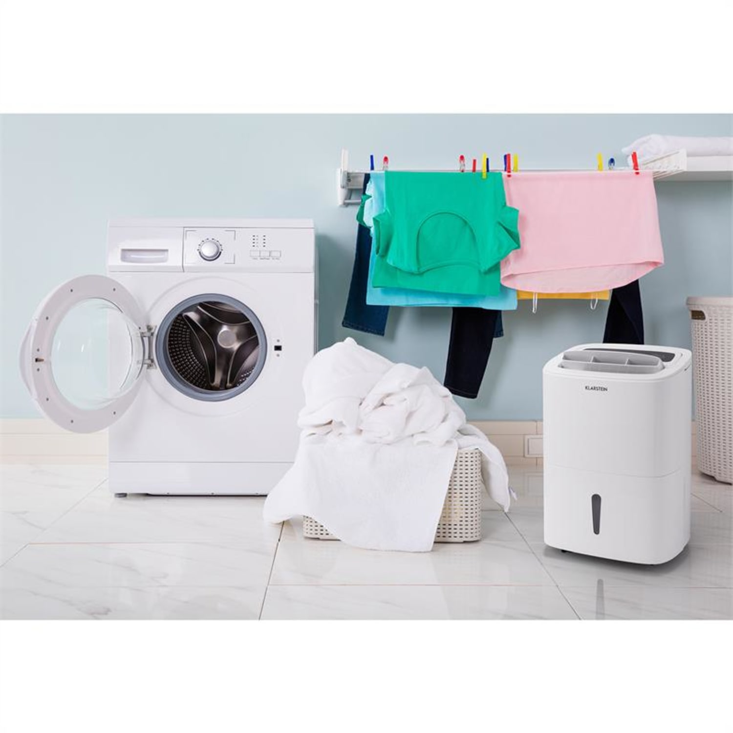 DryFy 30, razvlažilnik zraka, stiskanje, 30 l/24 h, časovnik, 530 W, bela 30l/24h | Bela