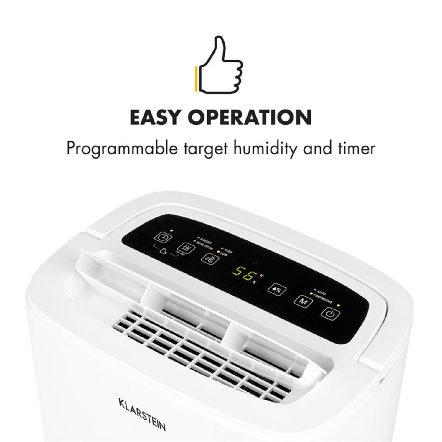 DryFy 30, razvlažilnik zraka, stiskanje, 30 l/24 h, časovnik, 530 W, bela 30l/24h | Bela