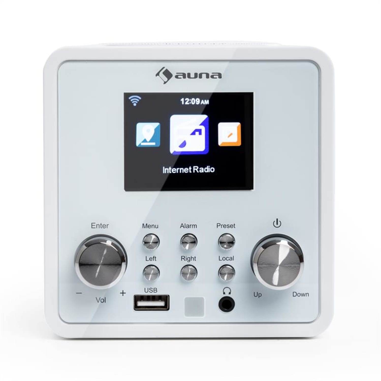 IR-120 Radio Internet WiFi DNLA UPnP USB commande par appli -blanc 