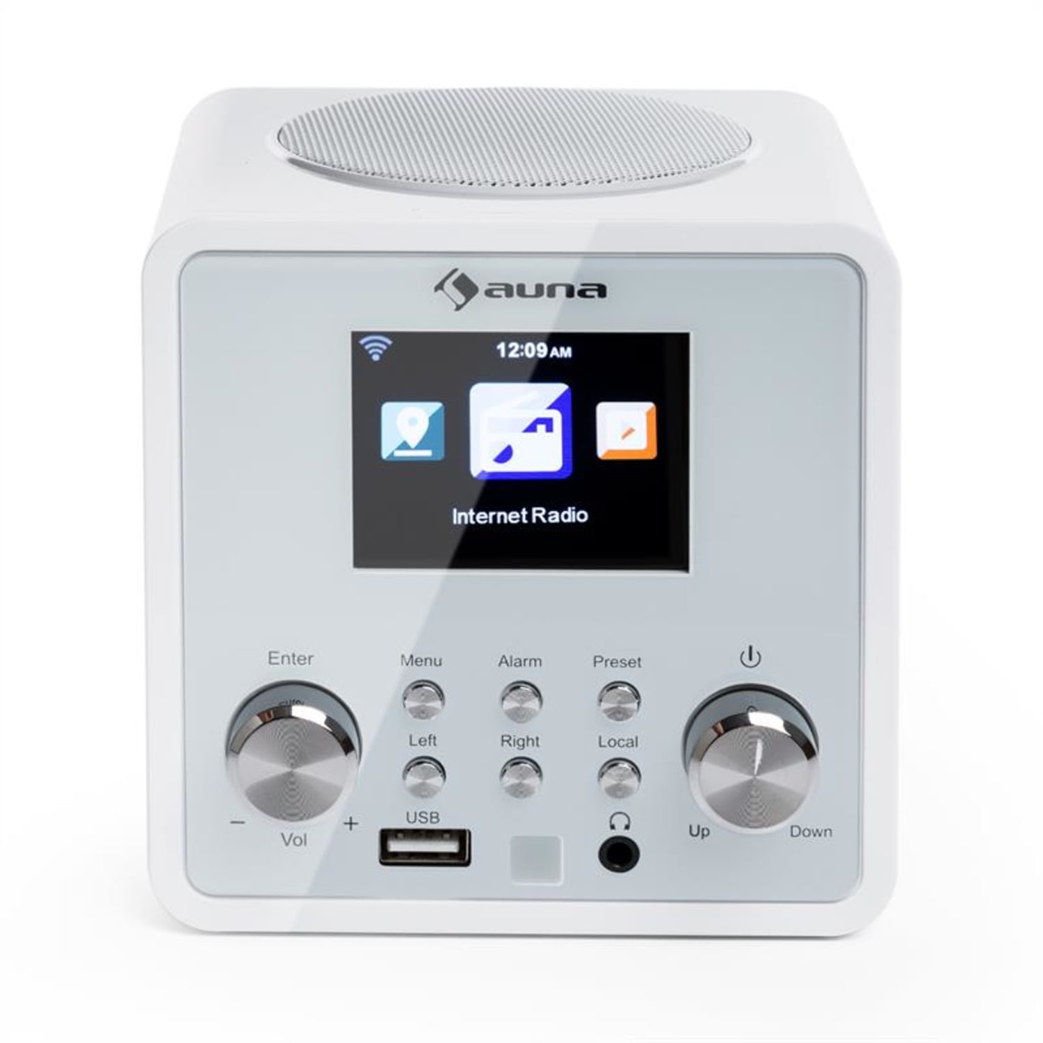 IR-120 Radio Internet WiFi DNLA UPnP USB commande par appli -blanc 