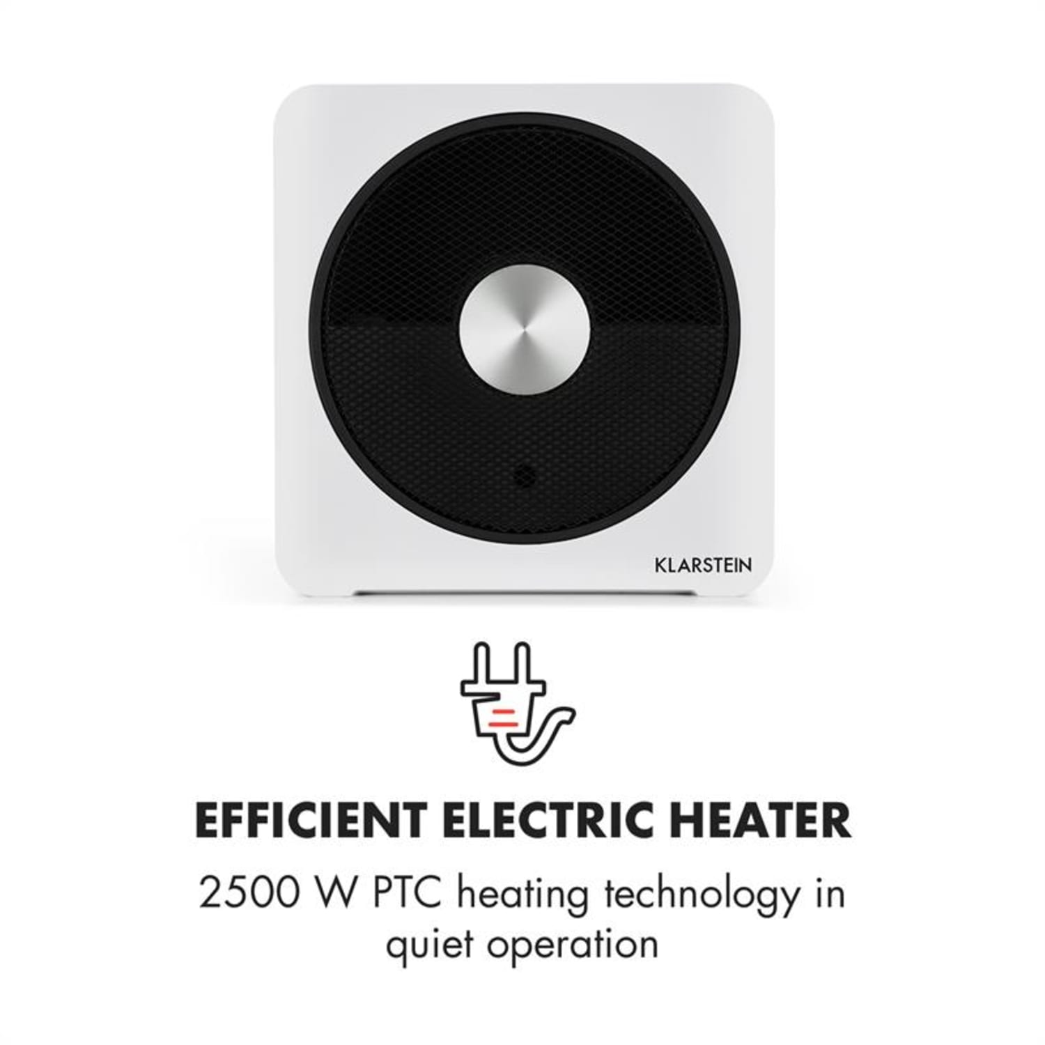 HEATPAL BLOXX, &icirc;ncălzitor electric, 2500 W, control prin aplicație, timer, filtru de praf 