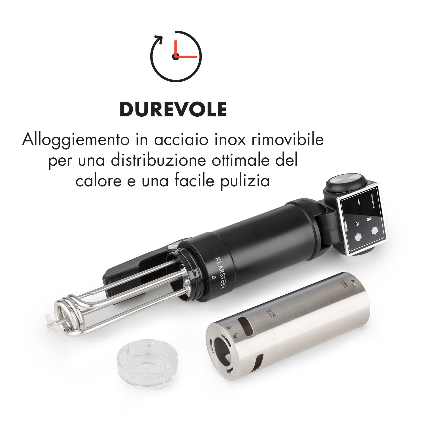 Quickstick Pro Circolatore Immersione Sous Vide 3D Streamline Heating Nero