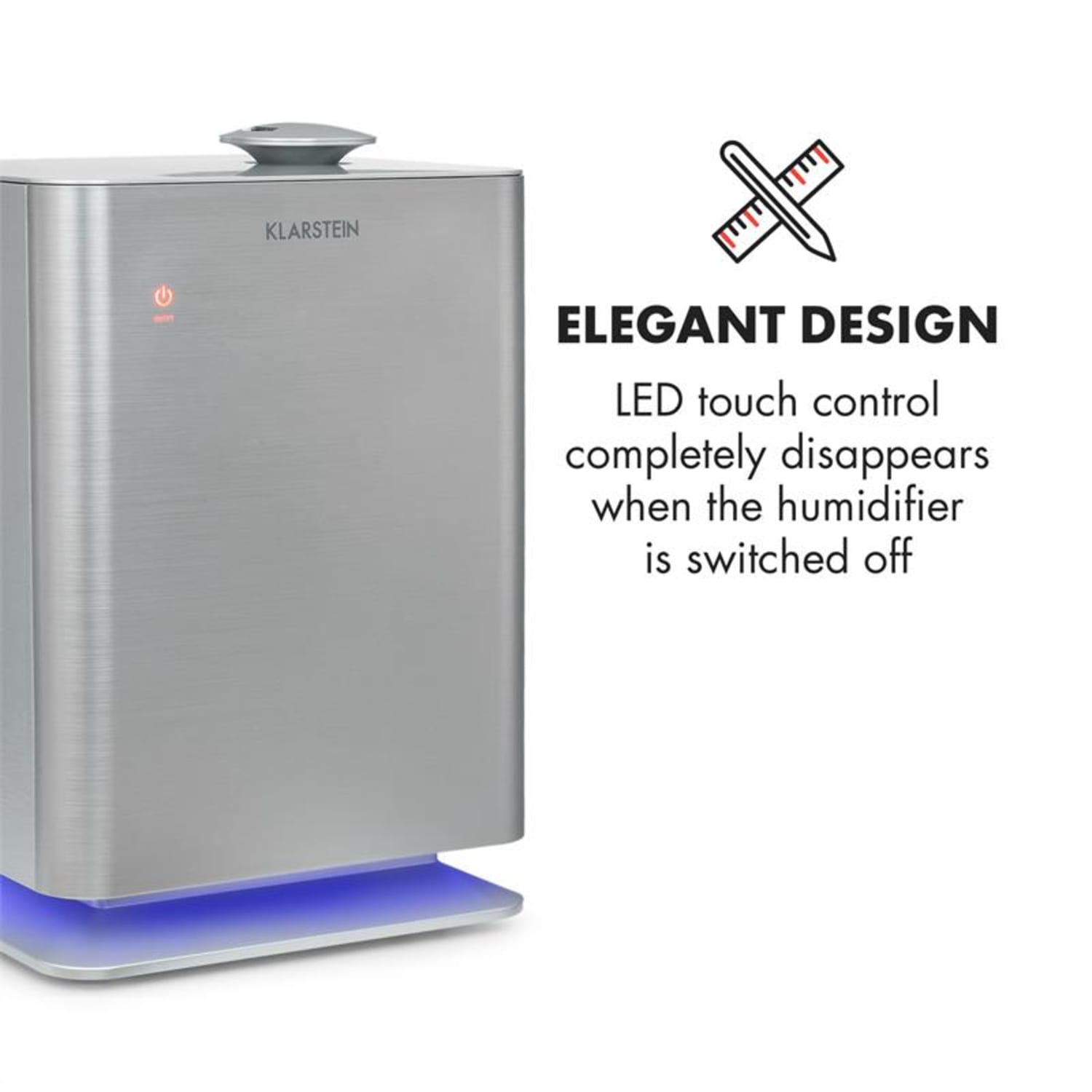 Cubix Humidificador de aire Ambientes Medianos Ionizador 350ml/h Tanque de 5,5l Modo infantil 