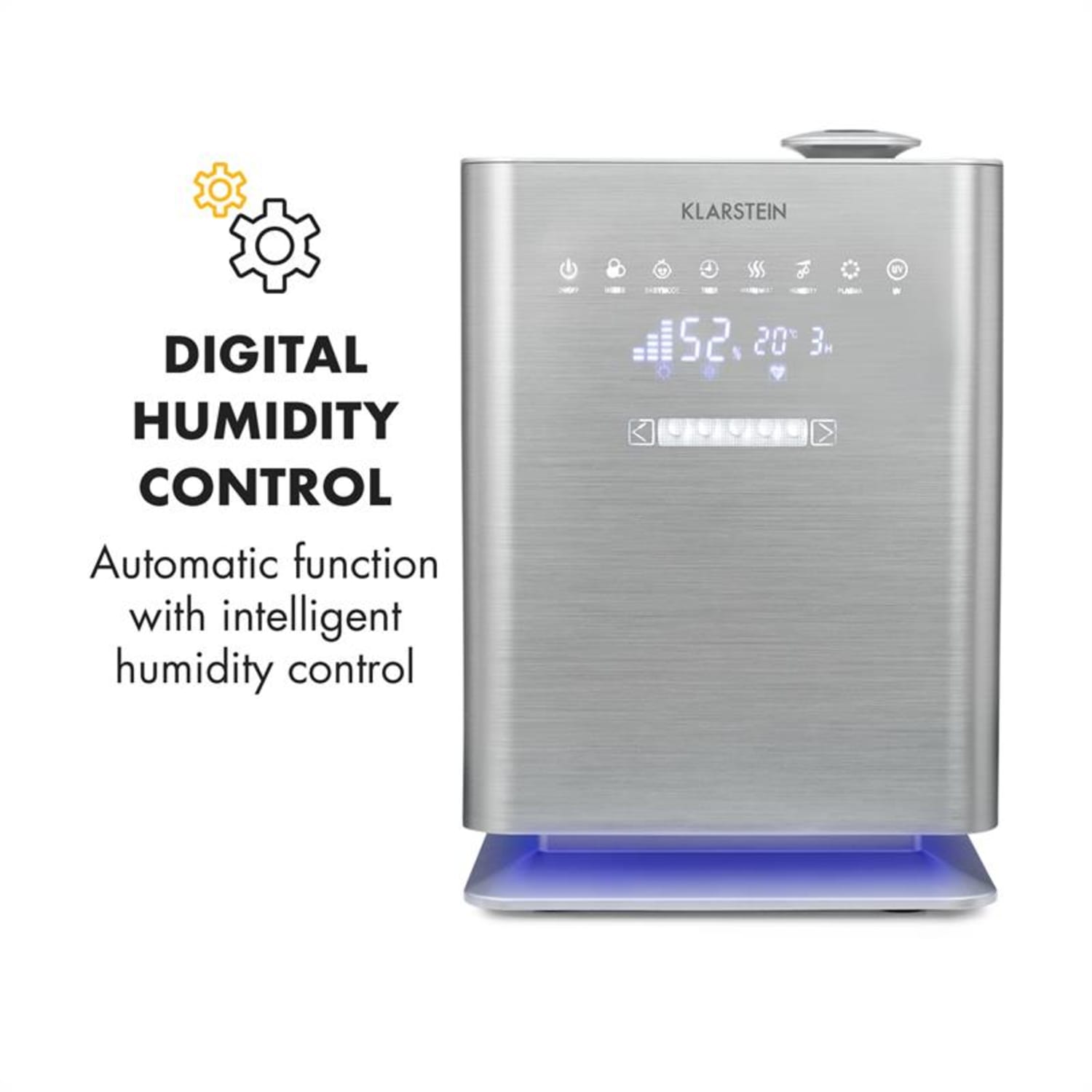 Cubix Humidificador de aire Ambientes Medianos Ionizador 350ml/h Tanque de 5,5l Modo infantil 