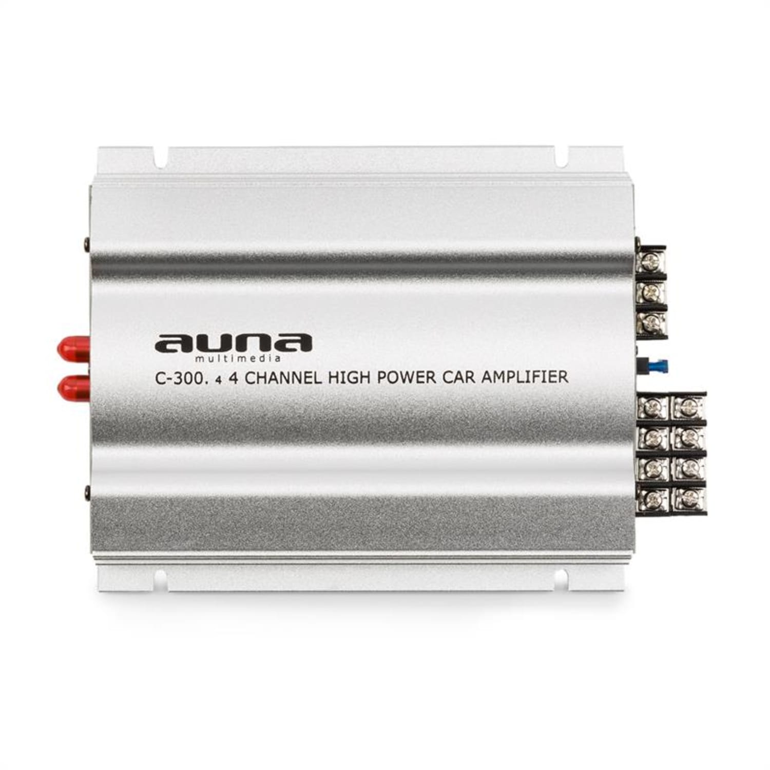 C300.4 4-kanaals-auto-eindversterker 4 x 200W PMPO 100W RMS zilver 