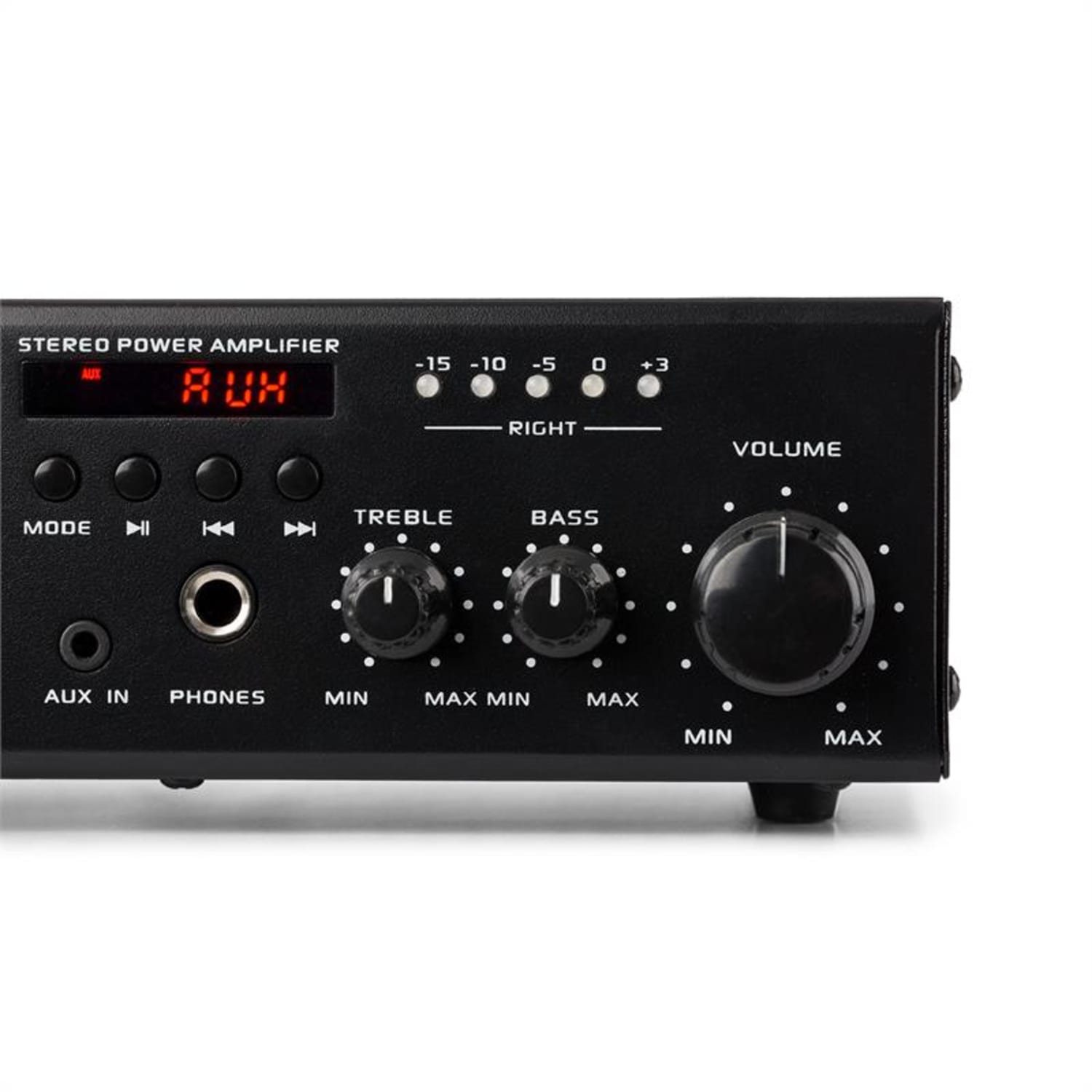 Amp4 BT Amplificador mini estéreo Bluetooth V2.0 Mando a distancia Negro 