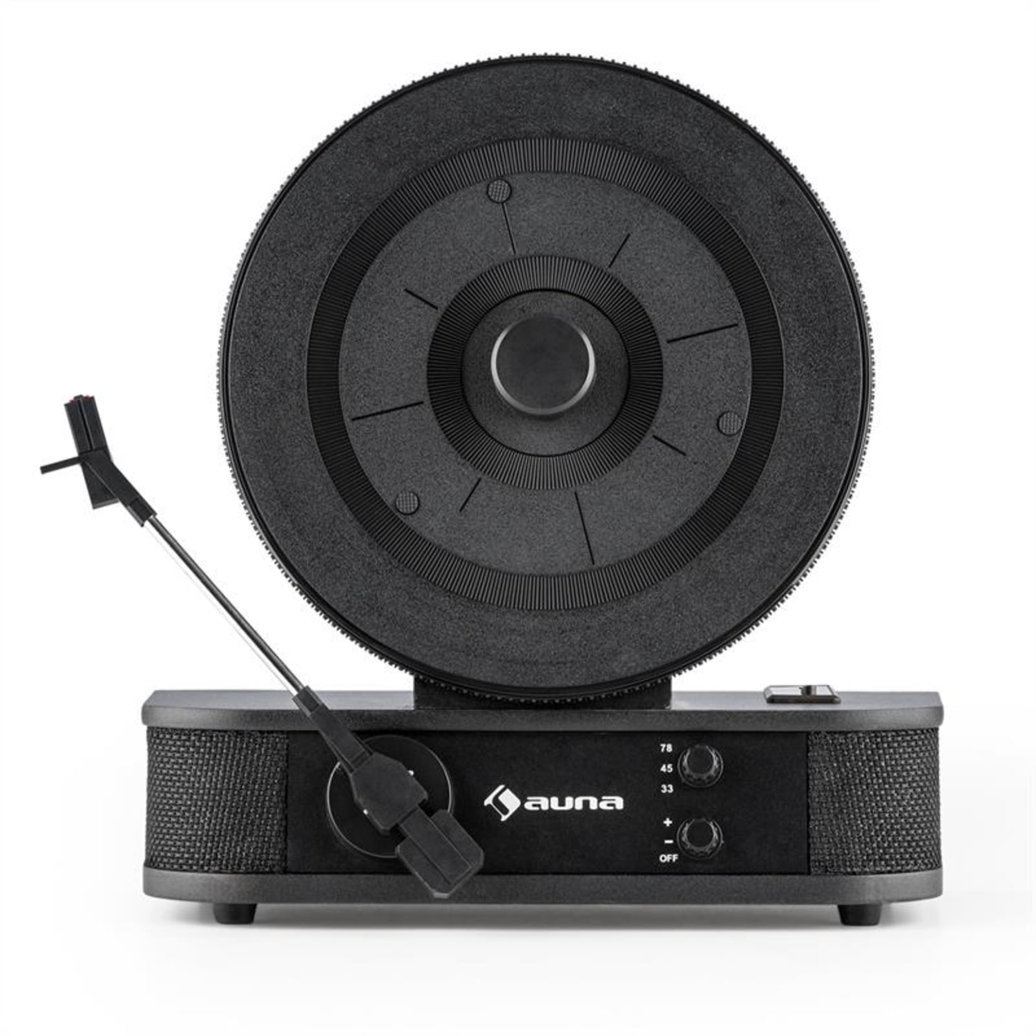 auna Verticalo S Retro-Design toca disco vertical USB negro 