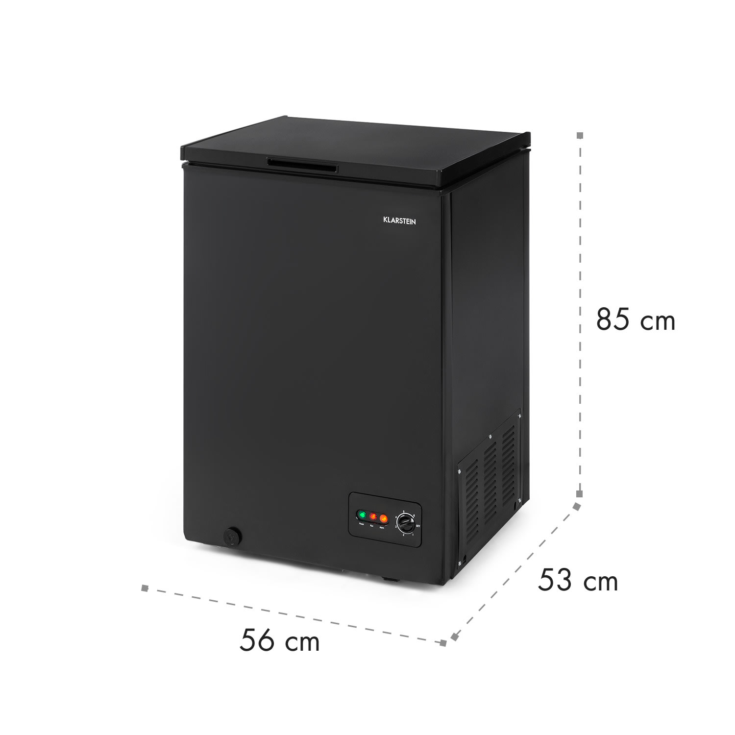 Iceblokk 100 zamrażarka skrzyniowa 100l 75 W A+ czarna 100 | Czarny