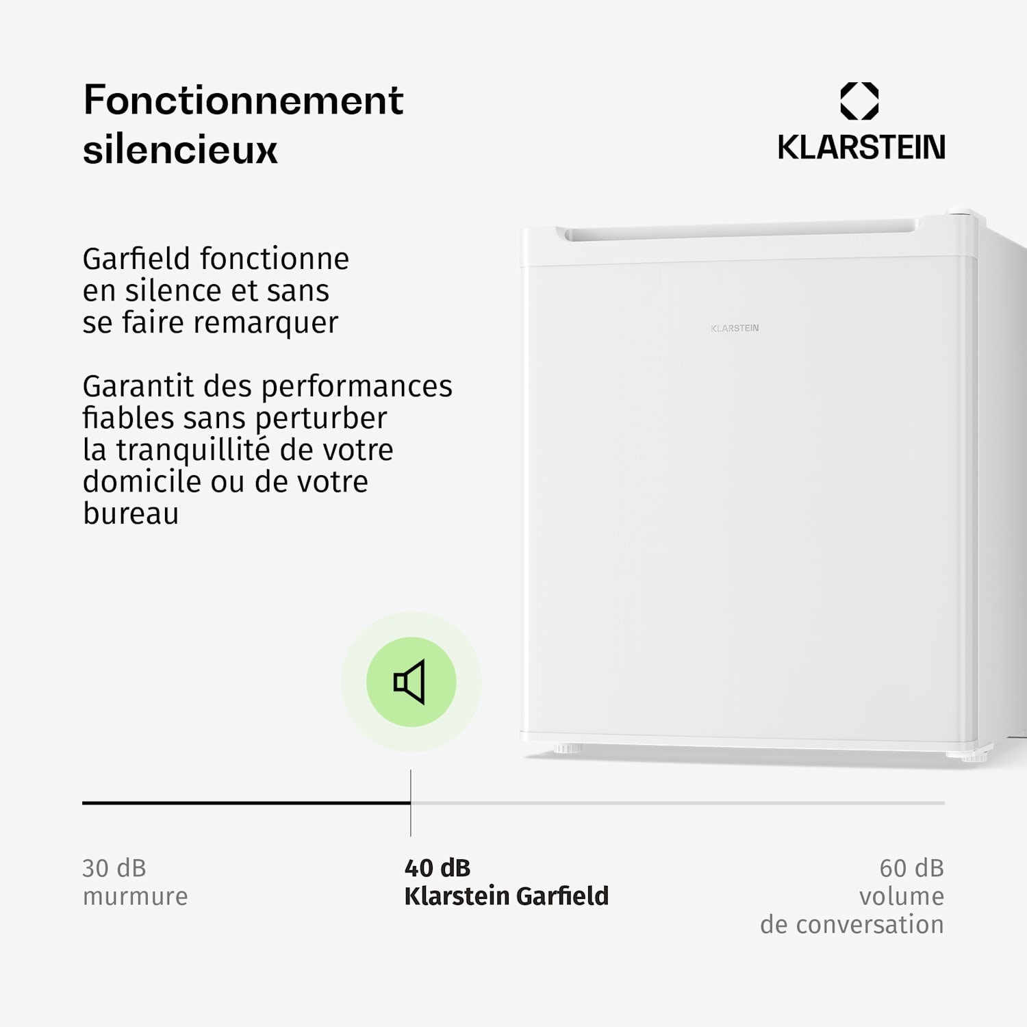 Congélateur Garfield Eco 4 étoiles 34 litres compact Blanc