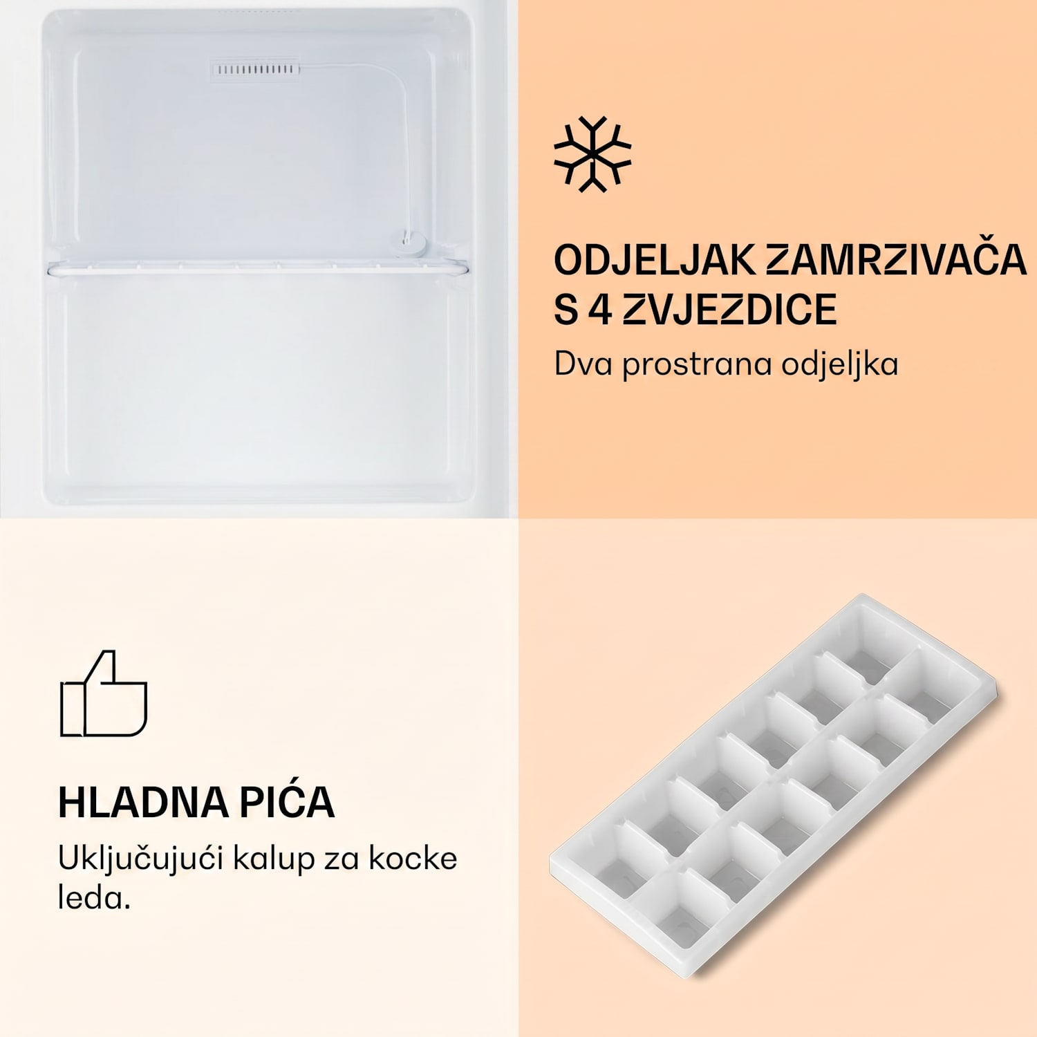 Garfield Eco E, zamrzivač, 4 zvjezdice, 33 L, kompaktan, bijeli Bijela
