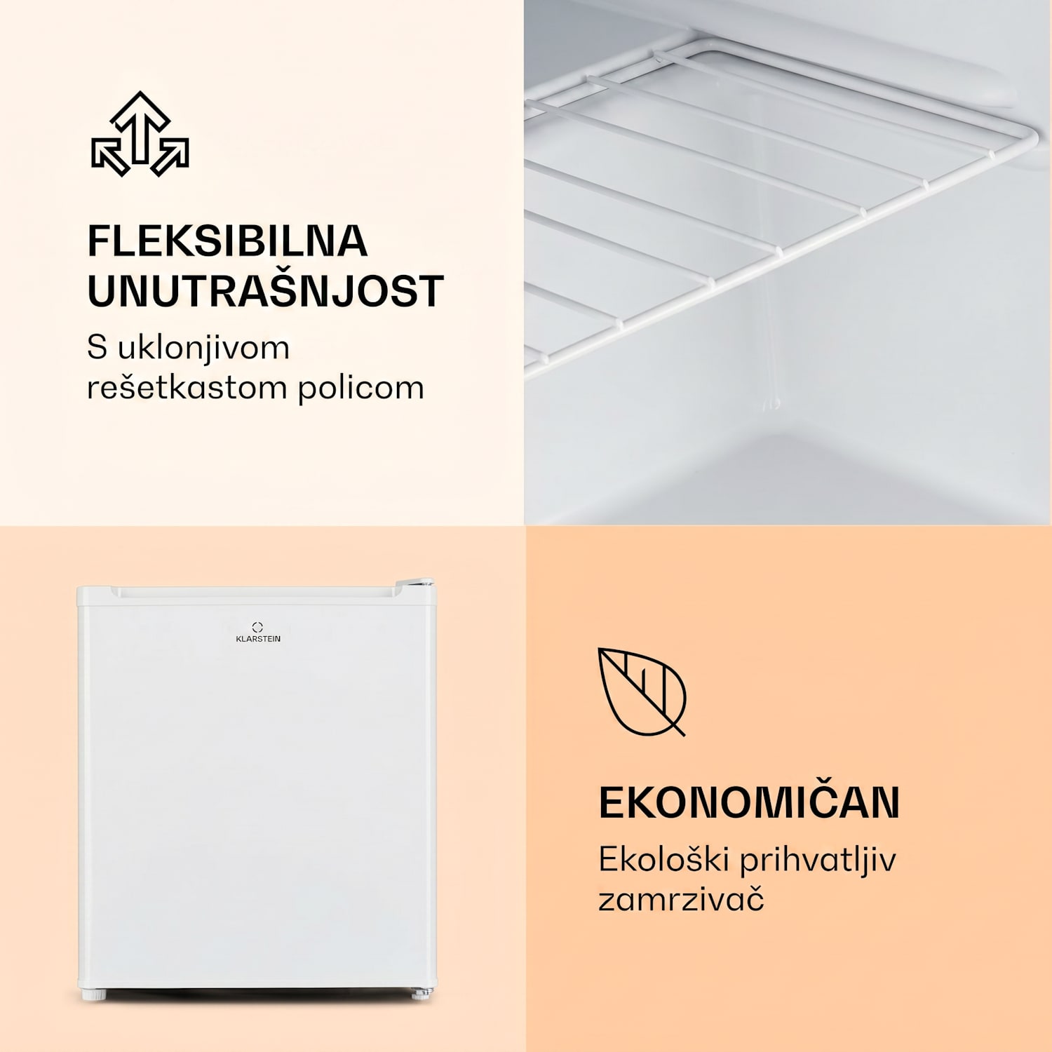 Garfield Eco E, zamrzivač, 4 zvjezdice, 33 L, kompaktan, bijeli Bijela