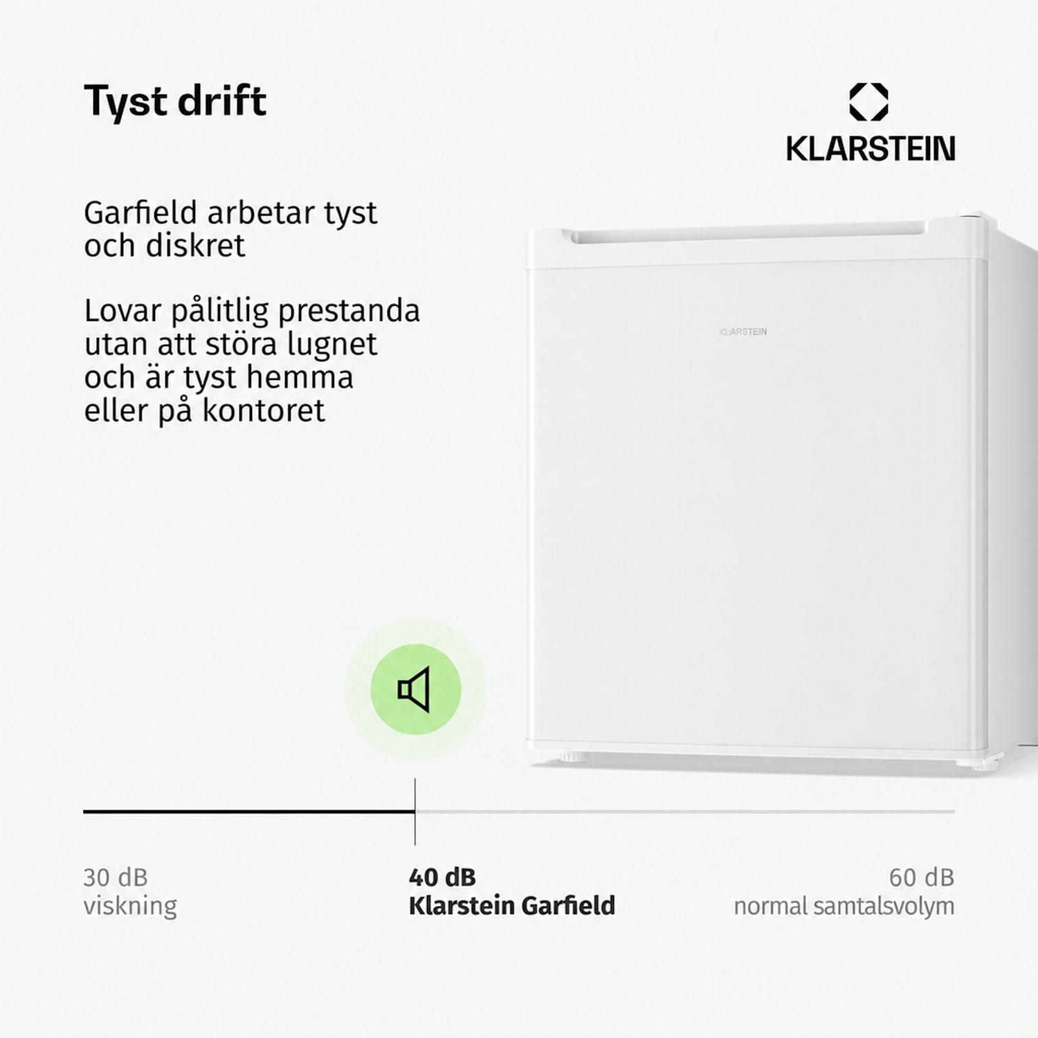 Garfield Eco frysskåp 4-stjärnigt 34 liter kompakt Vit