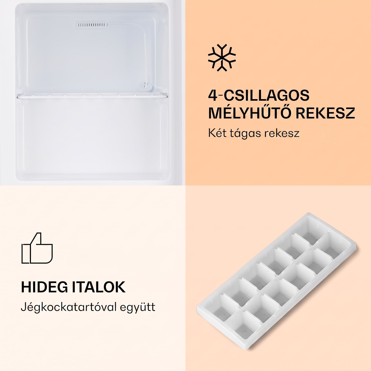 Garfield Eco E, fagyasztó, 33, l, 4 csillag, kompakt, ezüst Ezüst