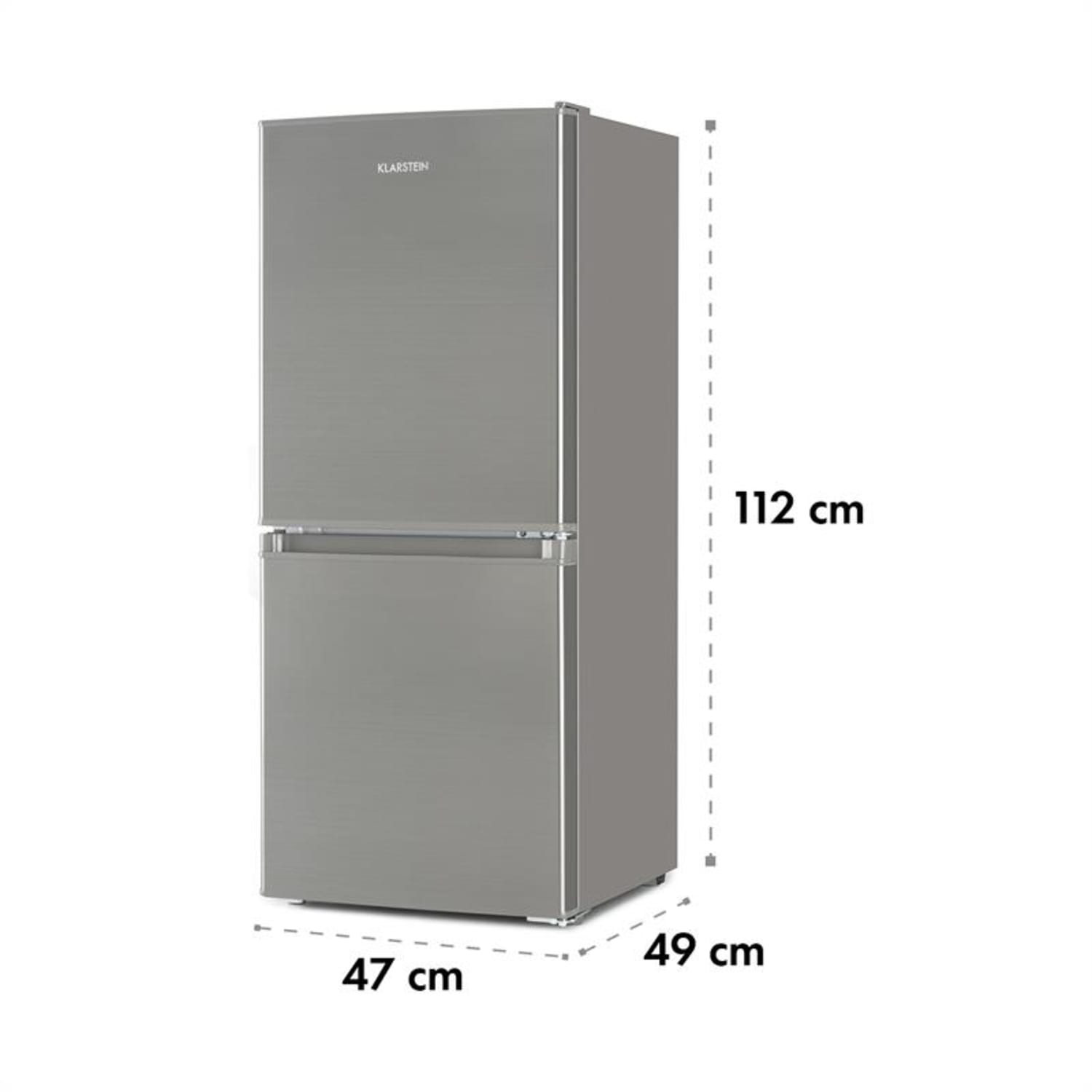 Big Daddy Cool 100 koelvriescombinatie 106 liter A+ rvs Zilver
