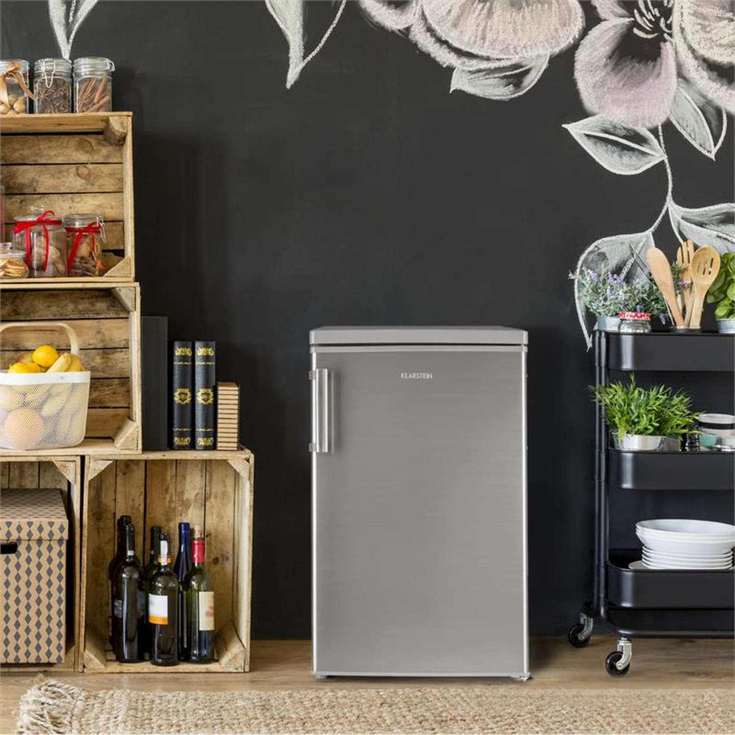 CoolZone 120 Eco koelvriescombinatie A+++ 118 liter rvs 