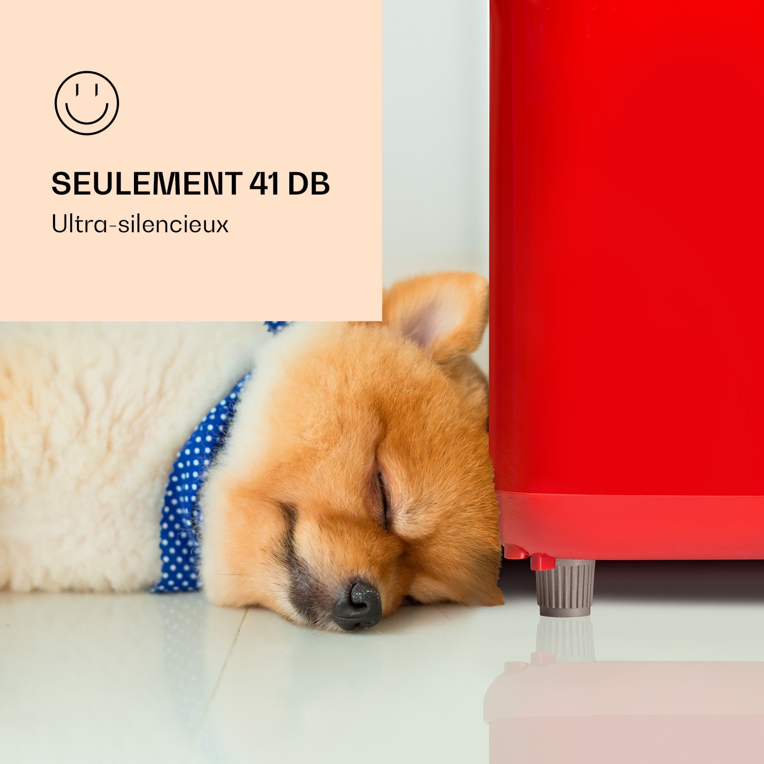 Audrey Retro koel-diepvriescombinatie 194 / 56 liter Rood