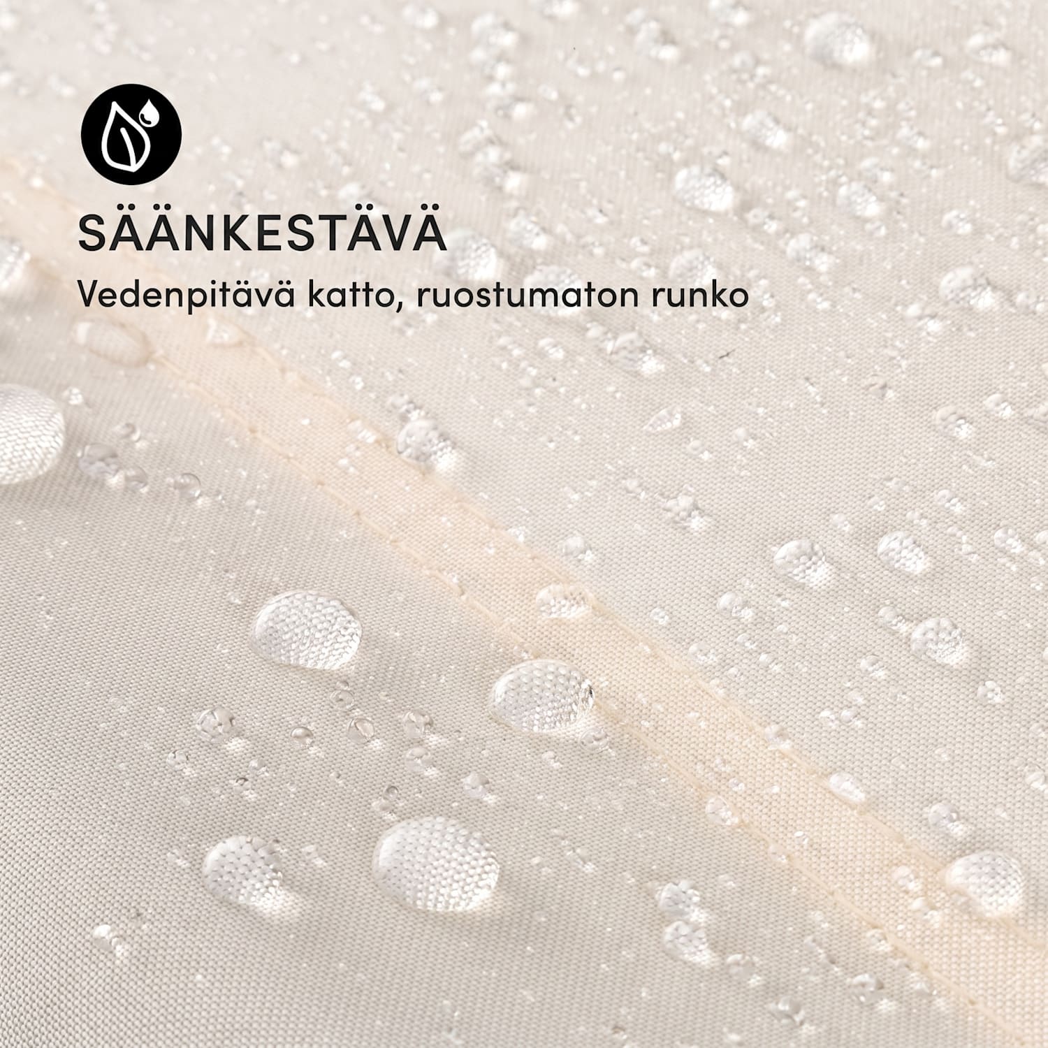 The Big Easy keinutuoli musta, säänkestävä, max. 350 kg, UV-suoja Musta