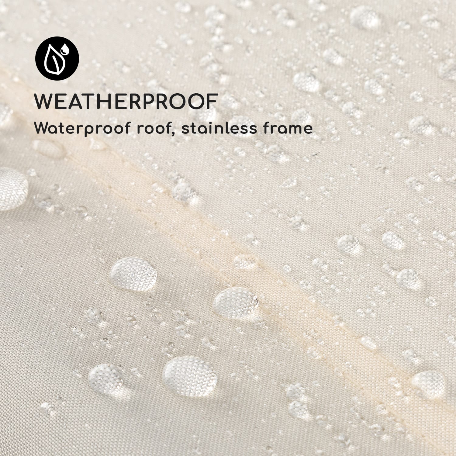 The Big Easy Cadeira Baloiço Preta, Impermeável 350kg máx. Proteção UV Preto