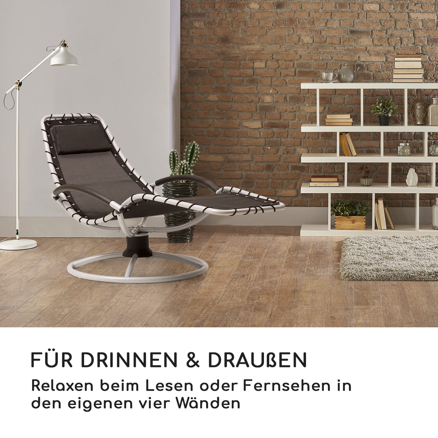 The Chiller Schwingliege 77x85x173cm 360 Comfort ComfortMesh schwarz Schwarz