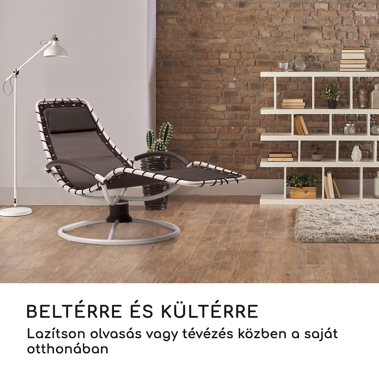 The Chiller, hintaágy, 77x85x173 cm, 360 Comfort, ComfortMesh, fekete Fekete