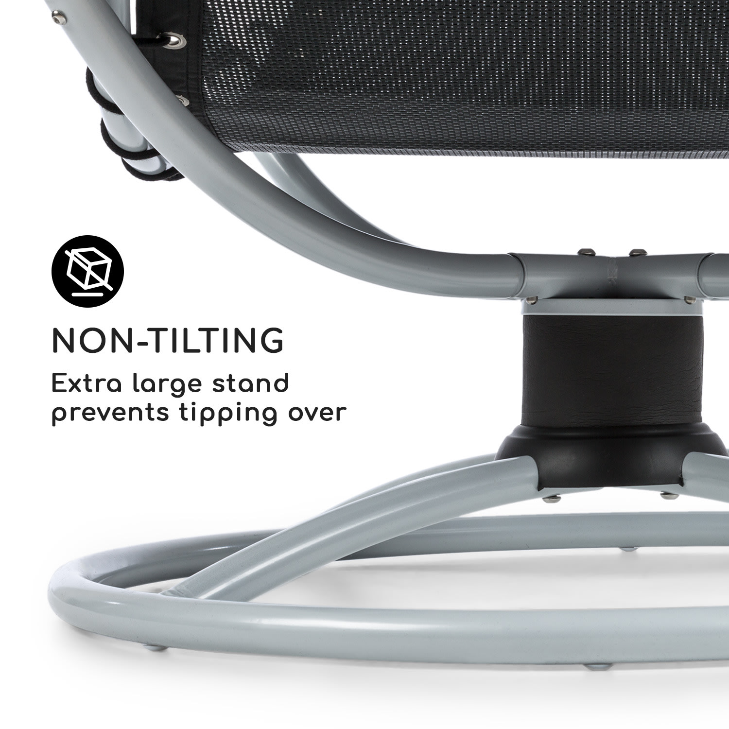 The Chiller riipputuoli 77 x 85 x 173 cm 360 Comfort ComfortMesh musta Musta