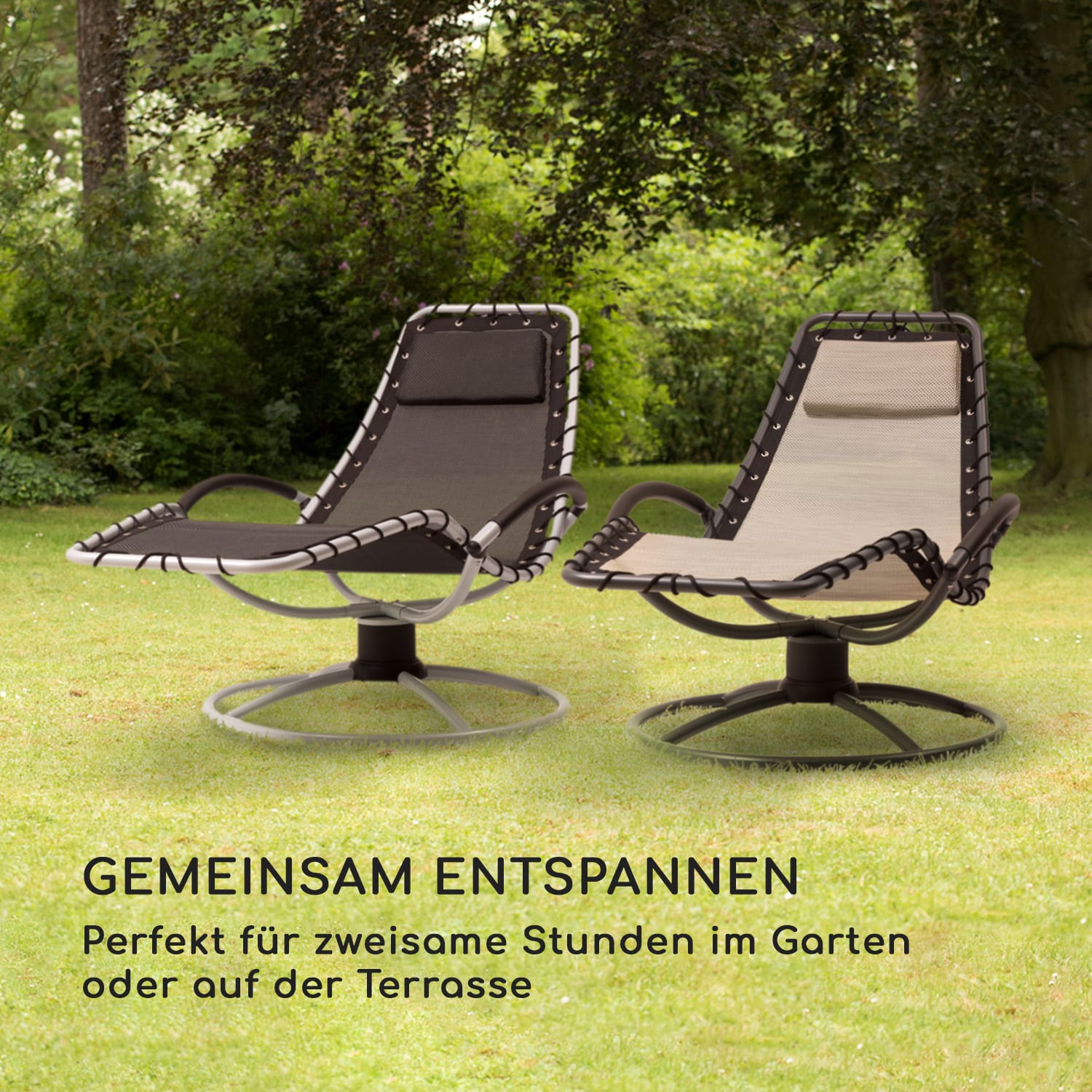 The Chiller Schwingliege 77x85x173cm 360 Comfort ComfortMesh beige Sand