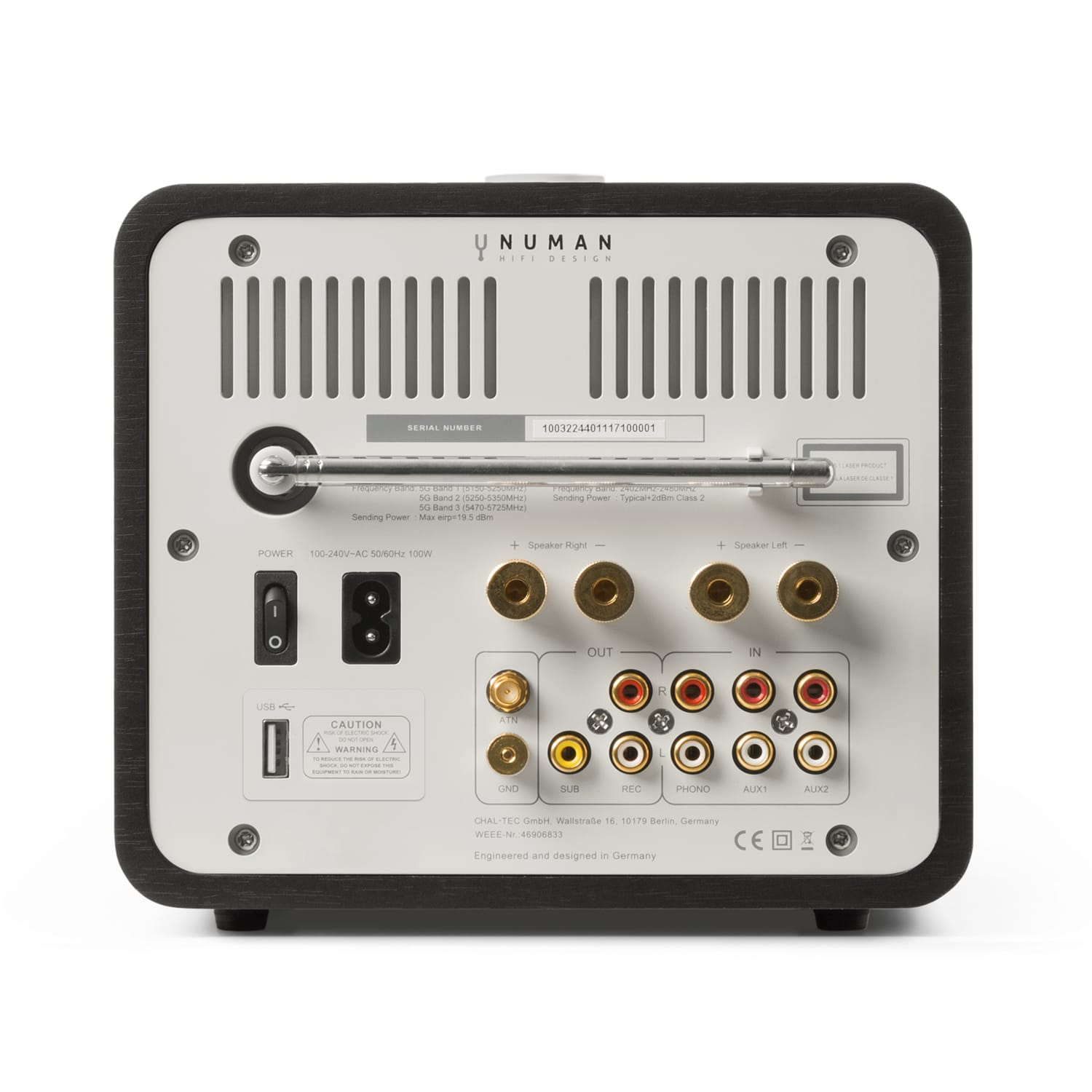 Unison Retrospective Edition, All in One receiver с усилвател, приемник, Черно дърво