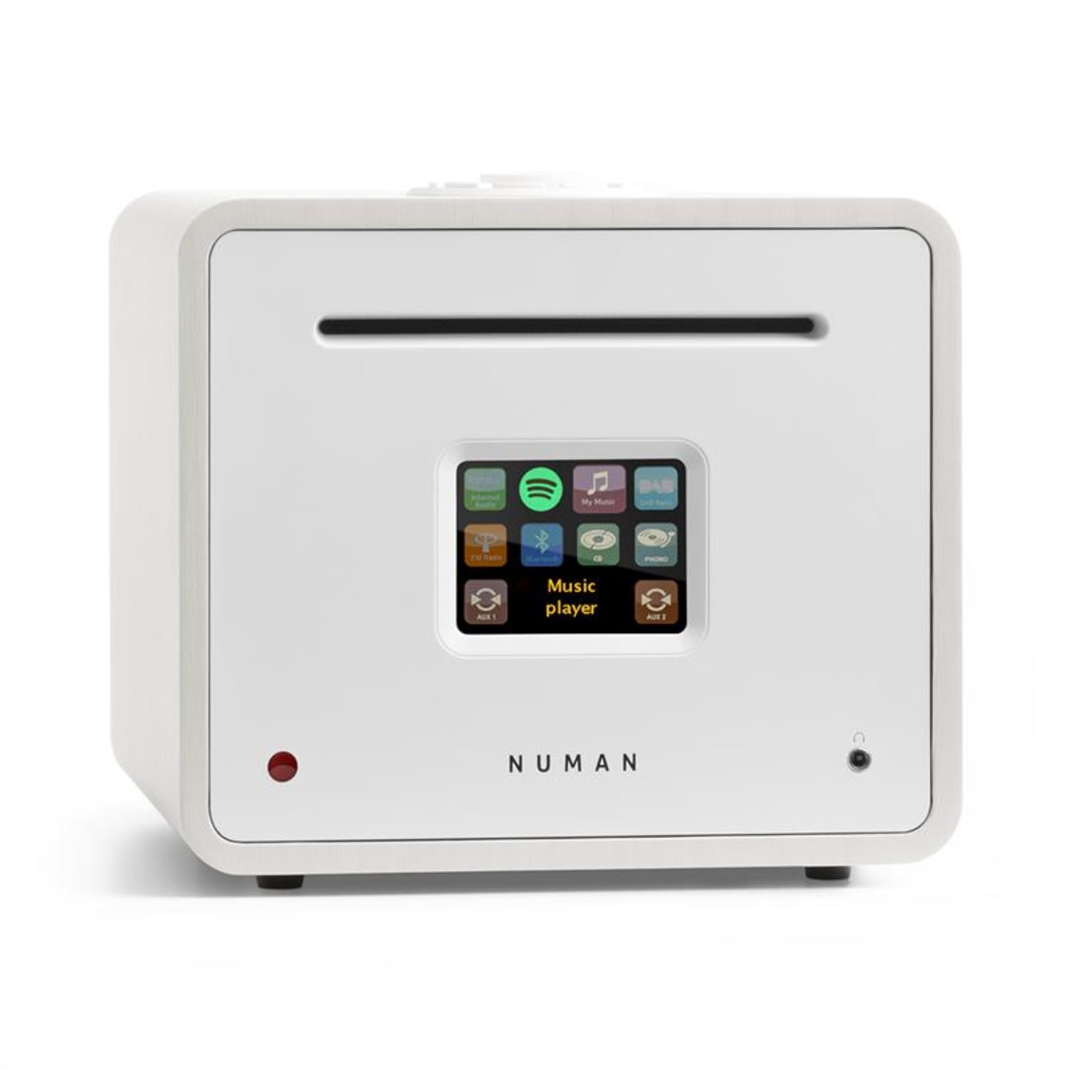 Unison Retrospective Edition, All in One receiver с усилвател, приемник, бял