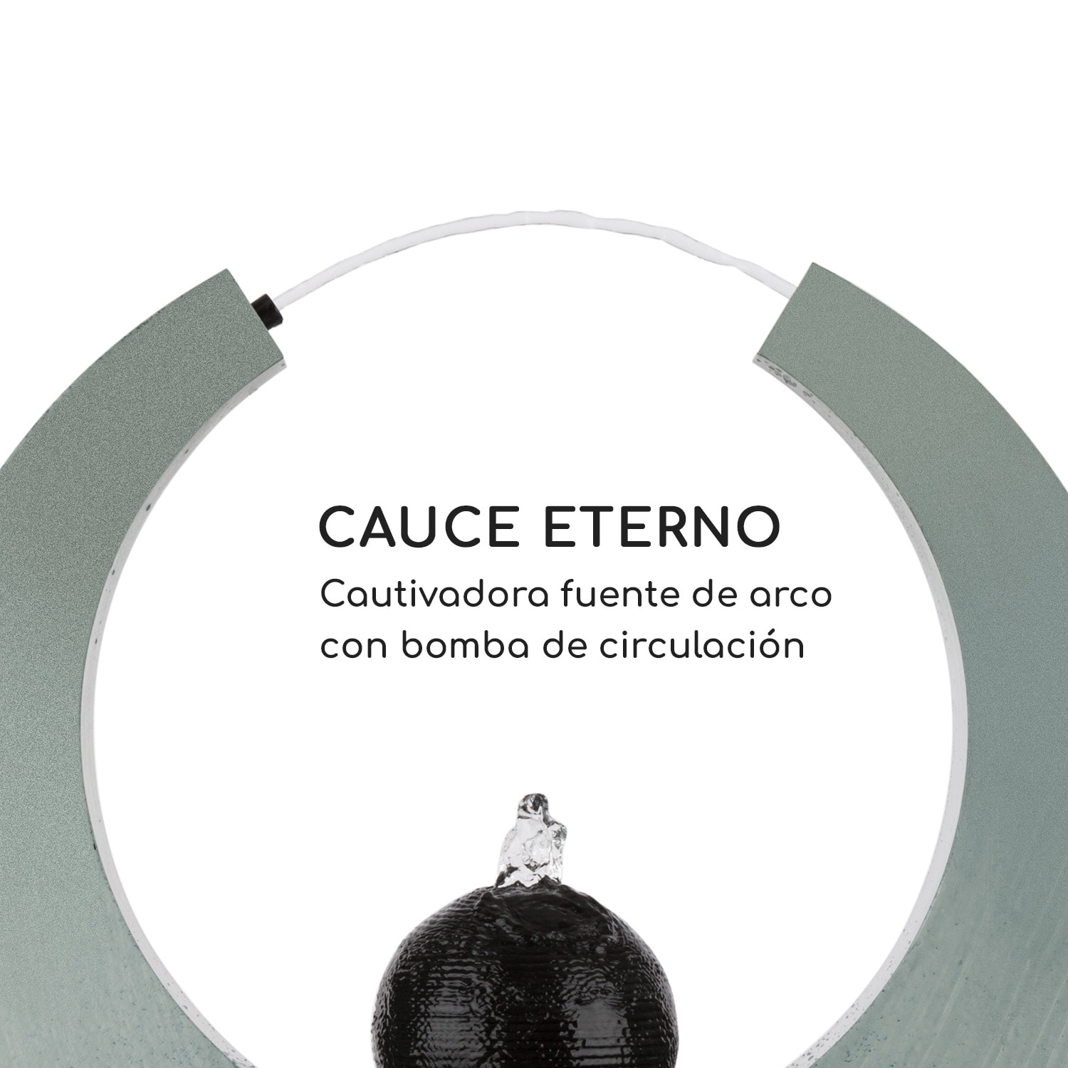 Eterna fuente de jardín in/outdoor bomba de 12W 10m de cable galvanizada 