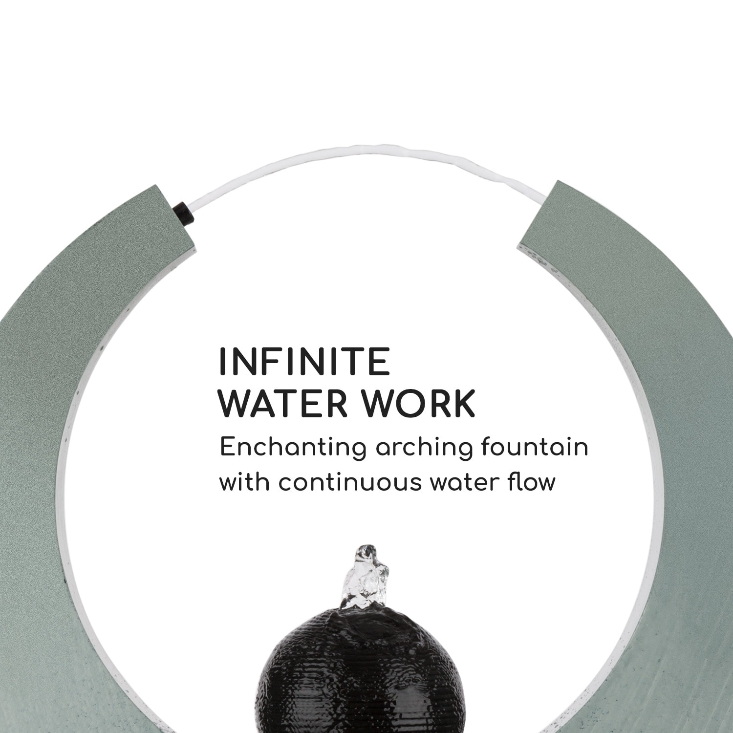 Eterna, záhradná fontána, vnútorné/vonkajšie prostredie, 12 W čerpadlo, 10 m kábel, pozinkovaná 