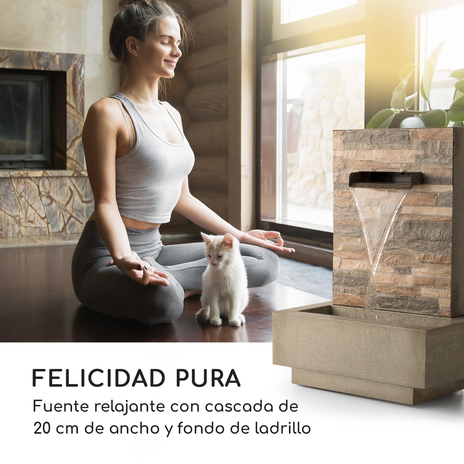 Watergate fuente de jardín in/outdoor bomba de 15W 10m de cable galvanizada 