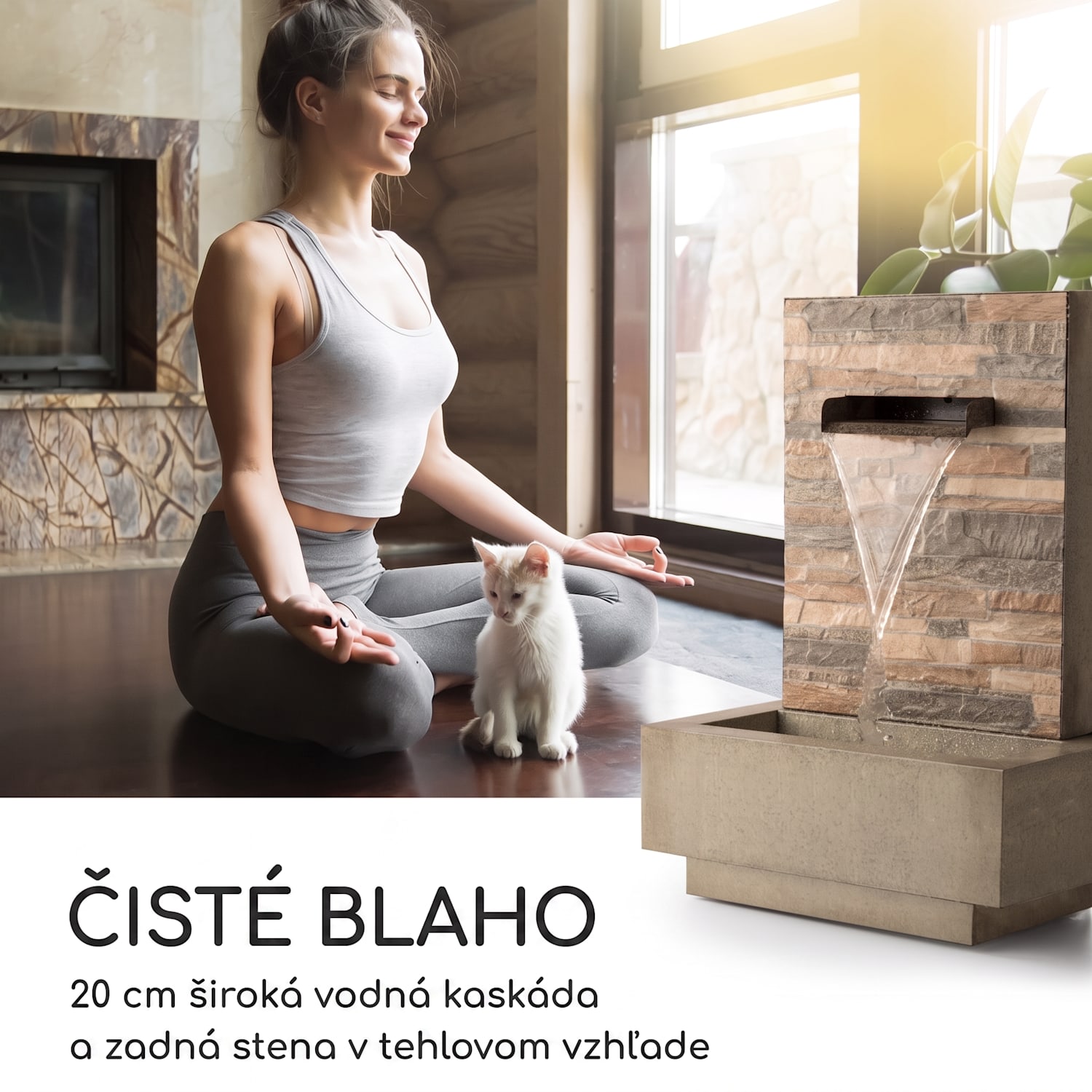 Watergate, záhradná fontána, vnútorné/vonkajšie prostredie, 15 W čerpadlo, 10 m kábel, pozinkovaná 