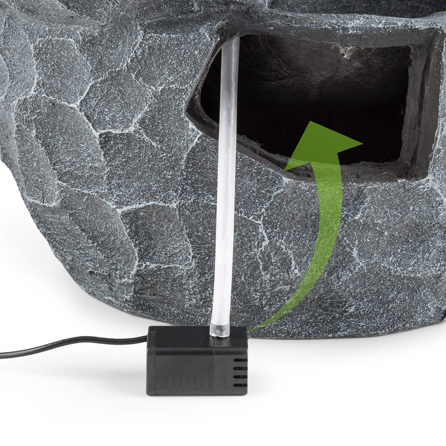 Murach Kaskadenbrunnen Akkubetrieb 2 kW Solarpanel 3 LEDs 