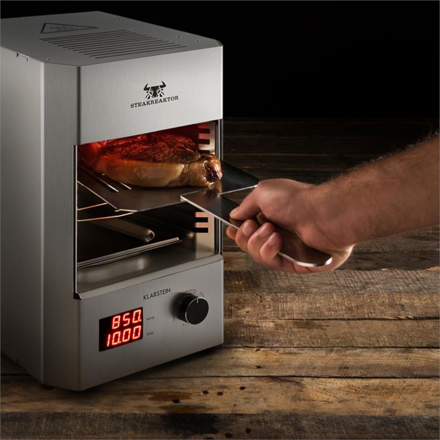 Steakreaktor 2.0 - Edition inox - barbecue intérieur 1600W 850°C 