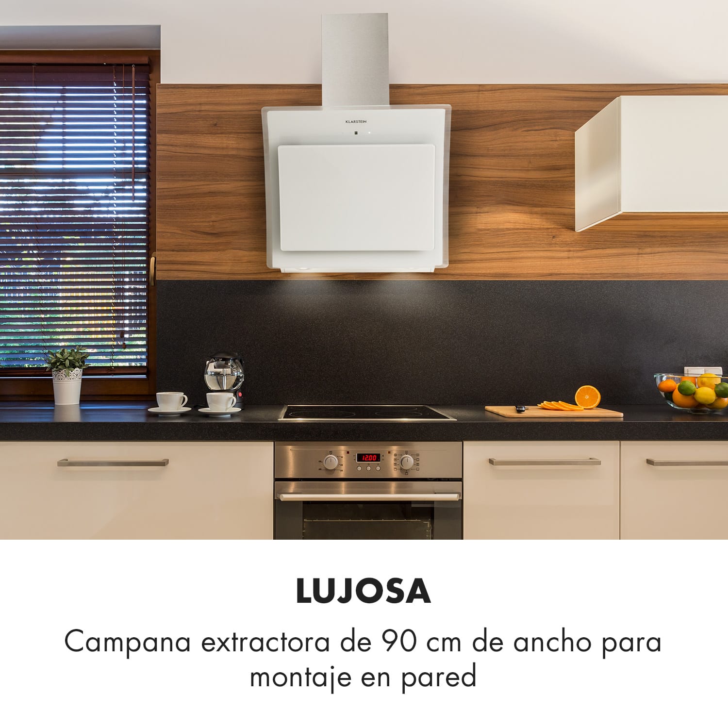 Sabia 60 campana extractora 600m³/h LEDs 3 niveles de potencia blanco 