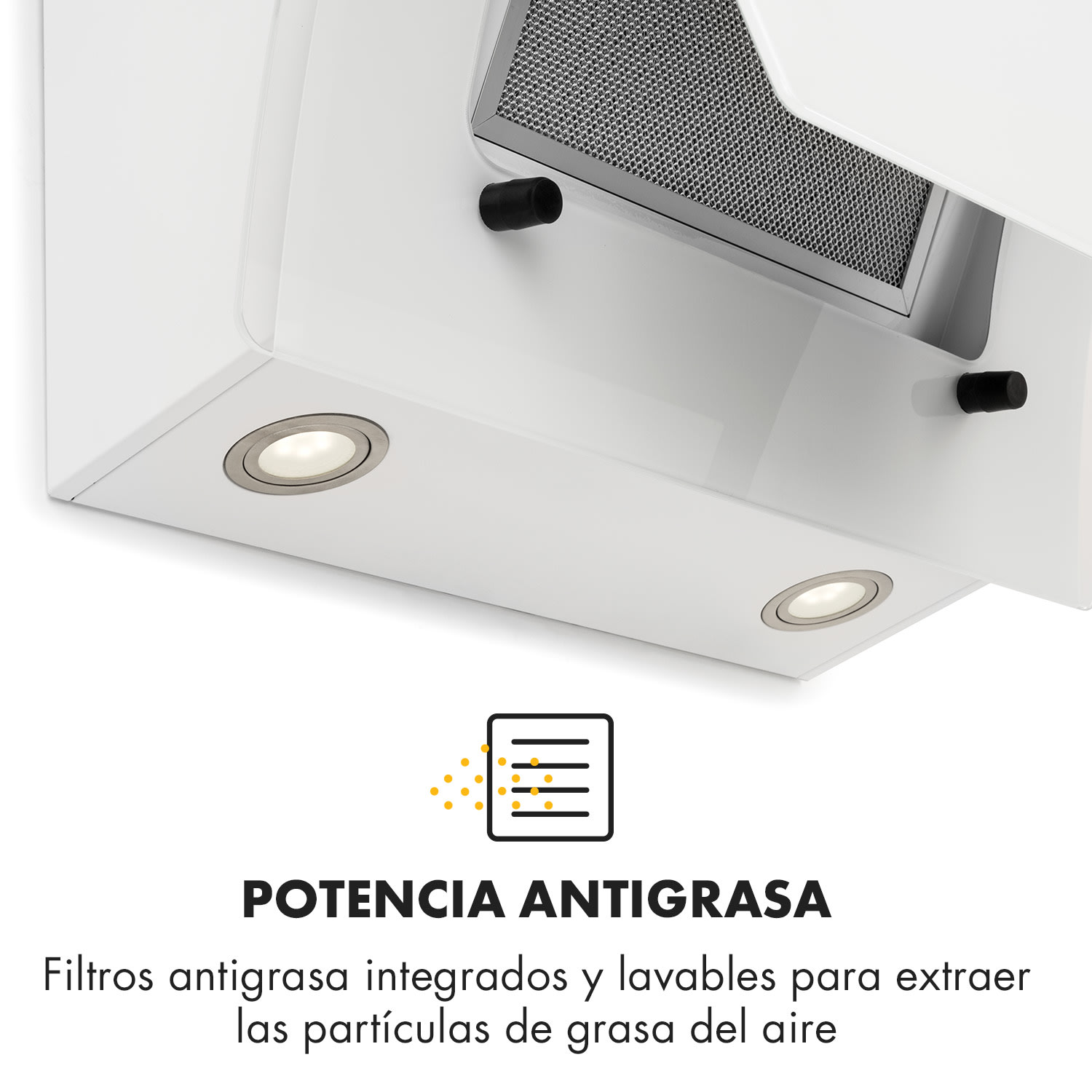 Sabia 60 campana extractora 600m³/h LEDs 3 niveles de potencia blanco 