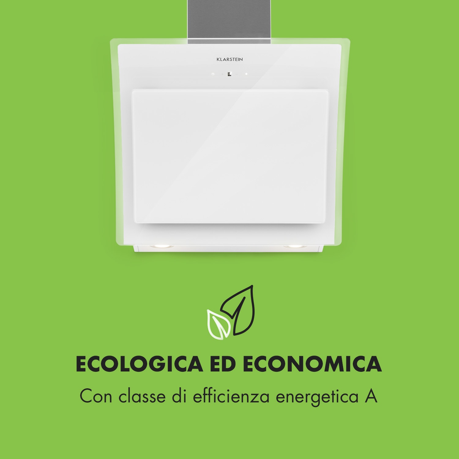 Sabia 60 Cappa Aspirante 60cm 600m³/h LED 3 Livelli di Potenza bianco 