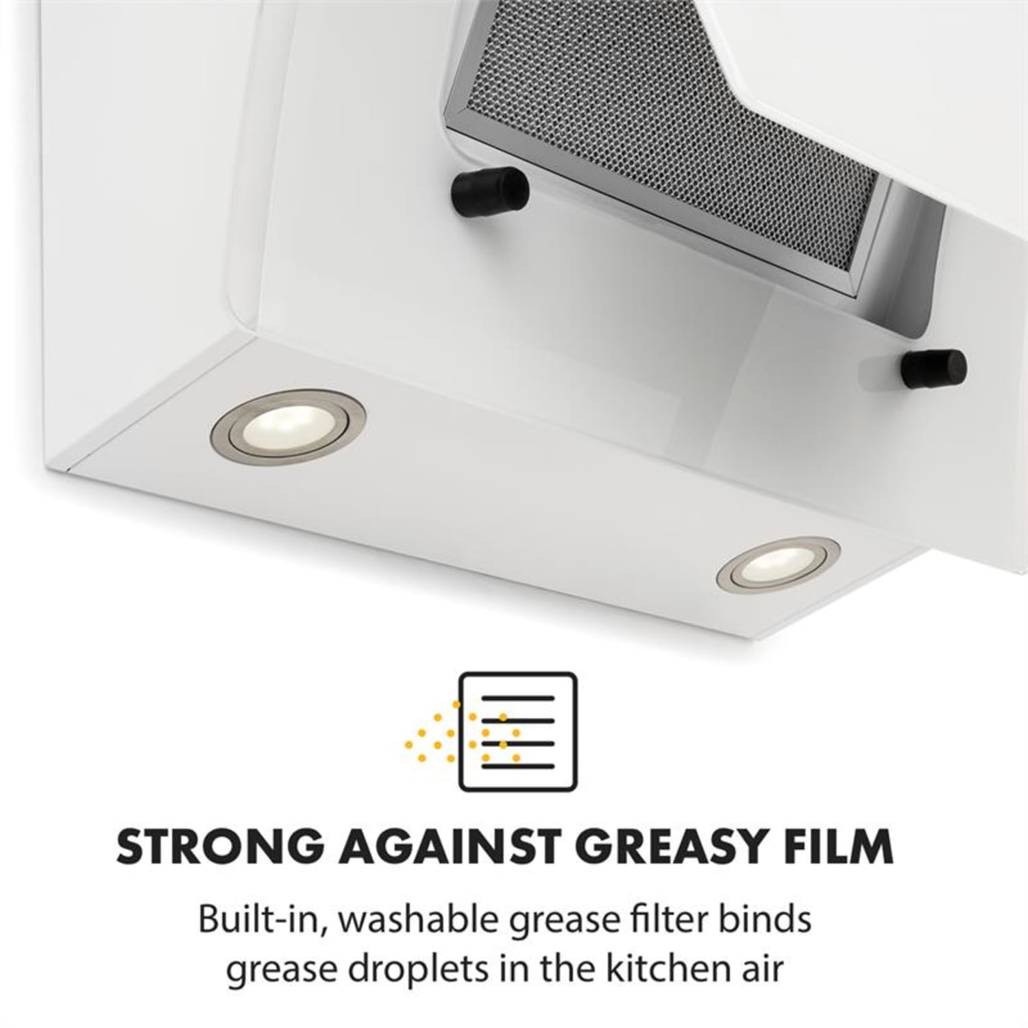 Sabia 60, digestoř, 60 cm, 600 m³/h, LED, 3 úrovně výkonu, bílá 
