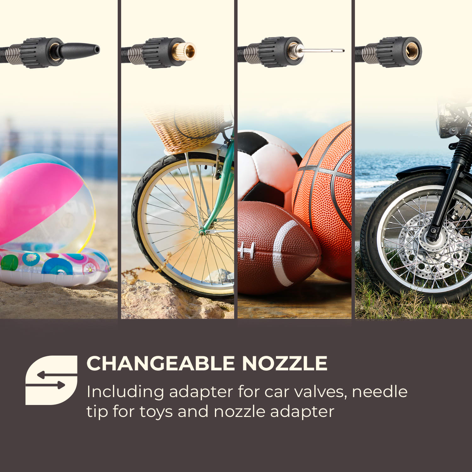 AirBuddy, акумулаторна помпа, 120 W, LED светлина, 1500 mAh, батерия, черно/червена 