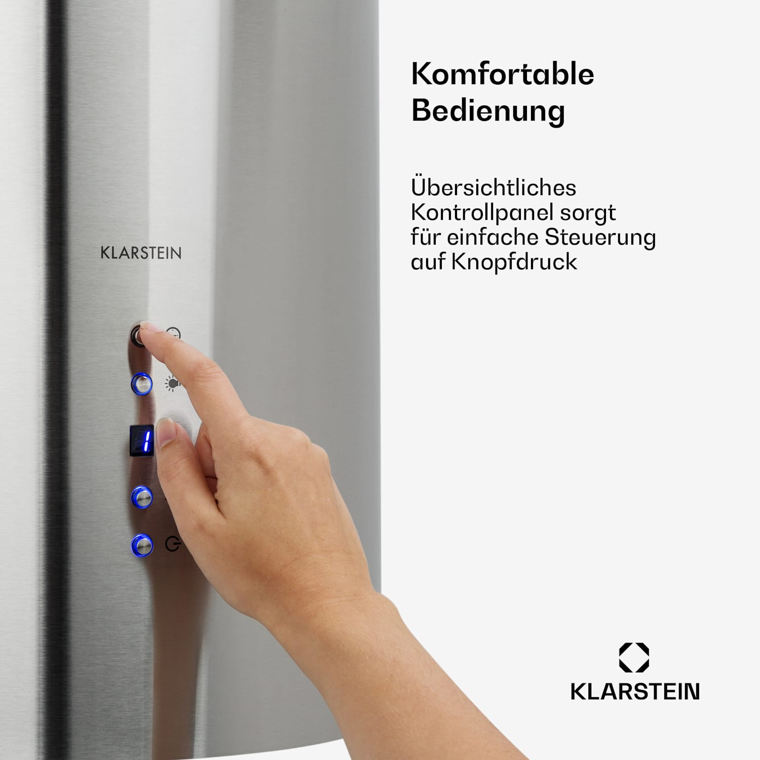 Barett Inselabzugshaube Ø35cm Umluft 522 m³/h LED Aktivkohlefilter Silber
