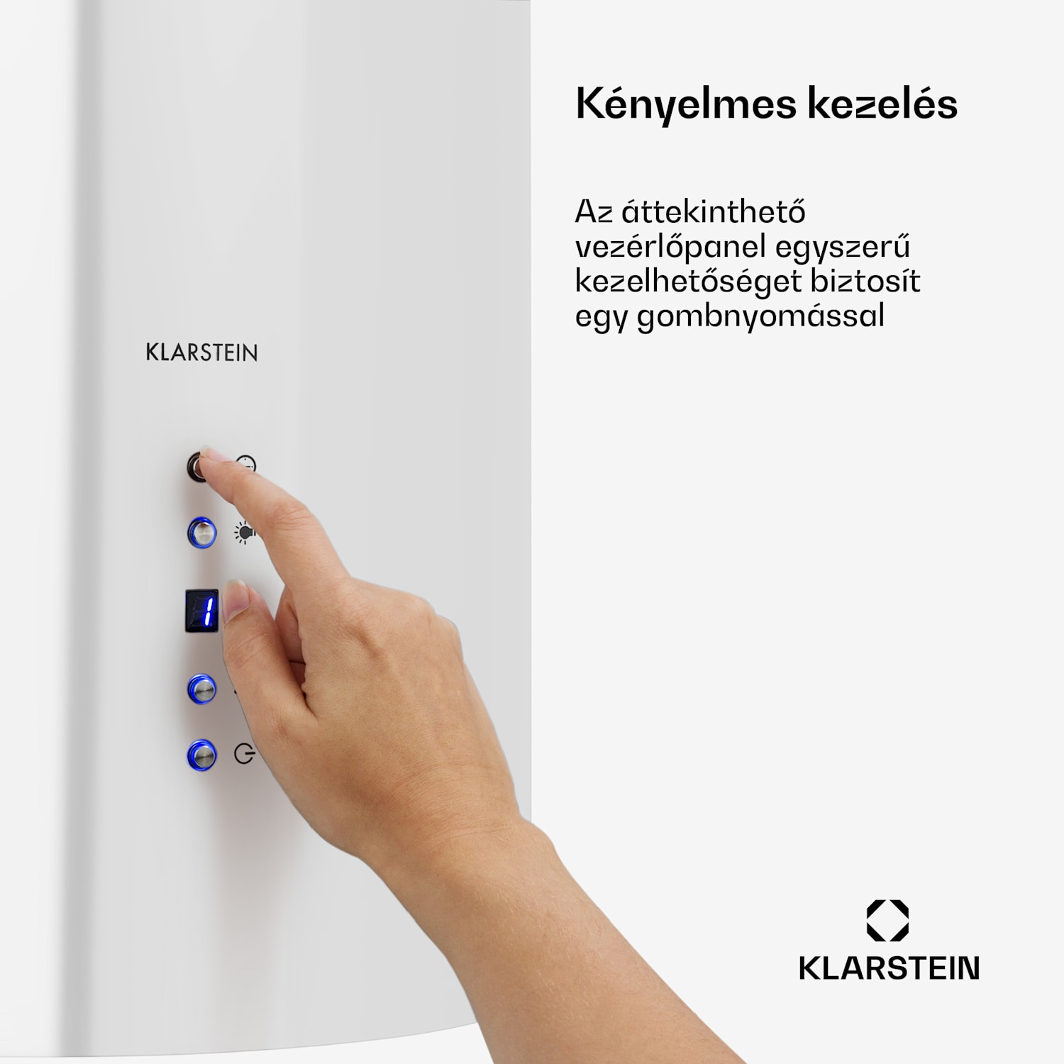 Barett, sziget páraelszívó, Ø 35 cm, légkeringetés, 560 m³/ó, LED, aktívszén szűrő, fehér Fehér