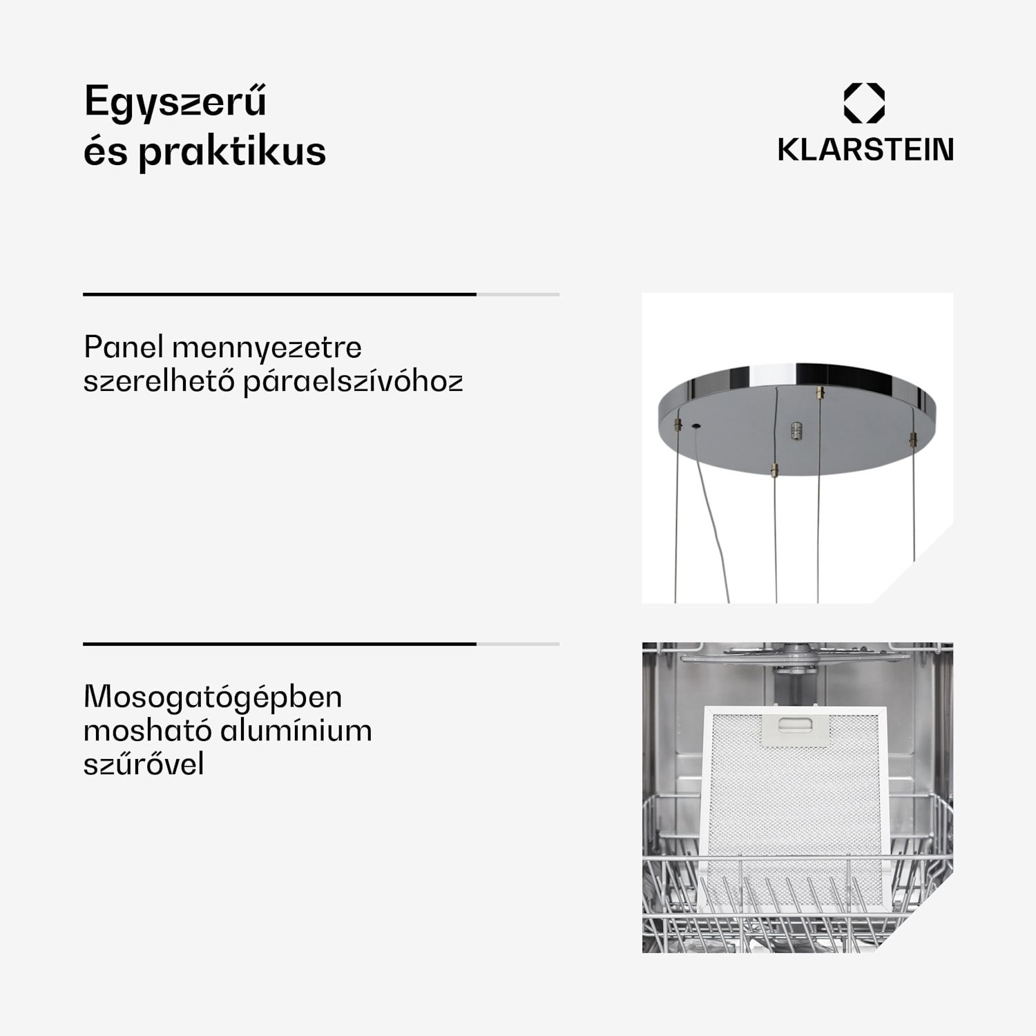 Barett, sziget páraelszívó, Ø 35 cm, légkeringetés, 560 m³/ó, LED, aktívszén szűrő, fehér Fehér