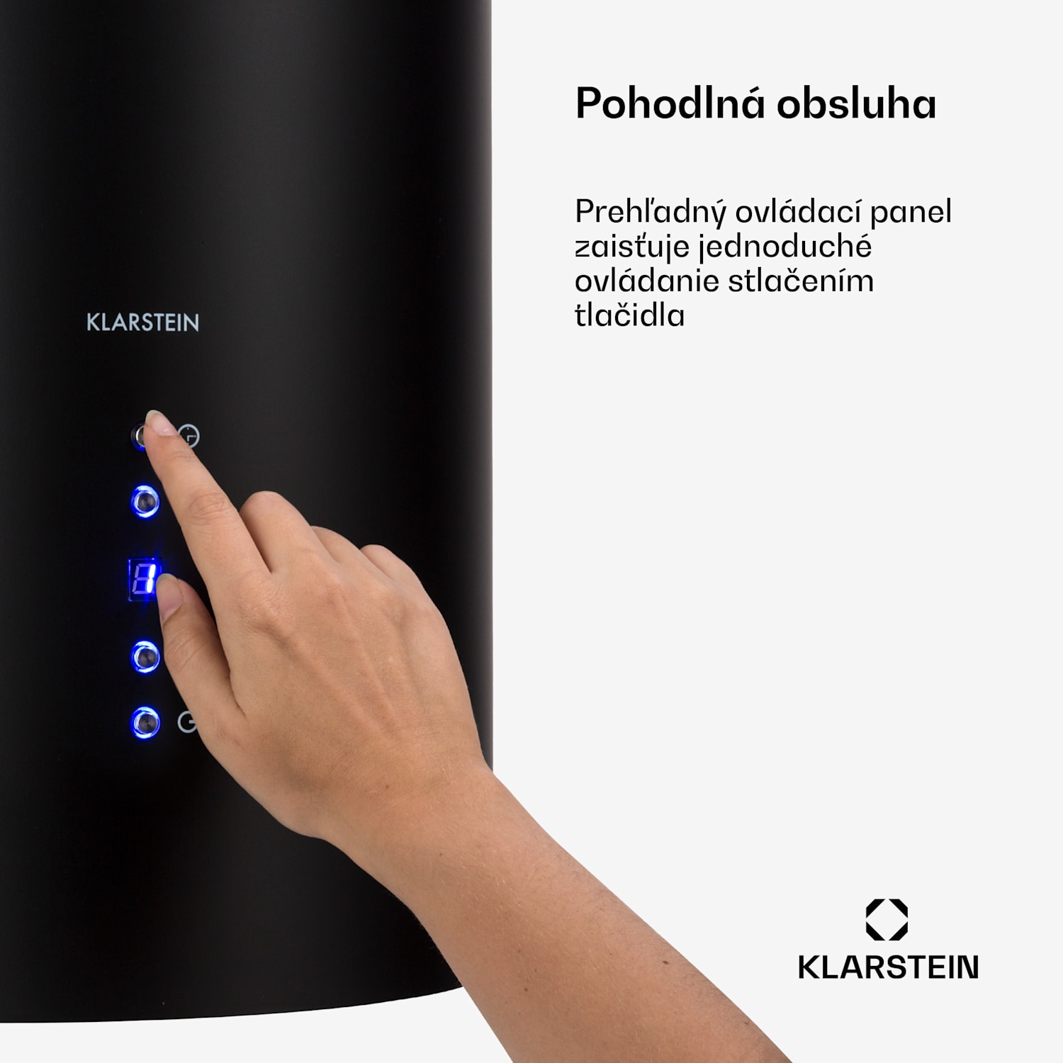 Barett, digestor, 35 cm, ostrovčekový, 560 m³/h, LED, filter s aktívnym uhlím, čierny Čierna