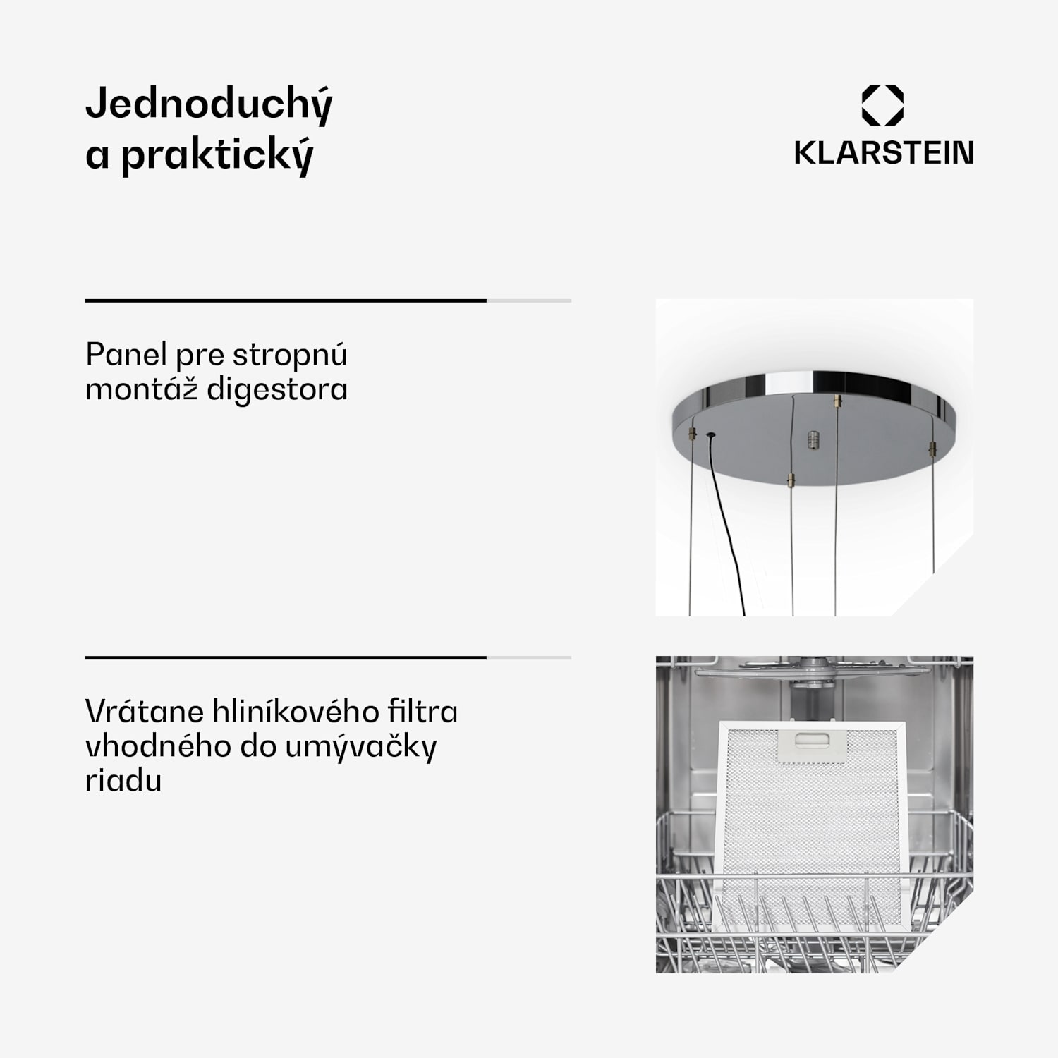 Barett, digestor, 35 cm, ostrovčekový, 560 m³/h, LED, filter s aktívnym uhlím, čierny Čierna