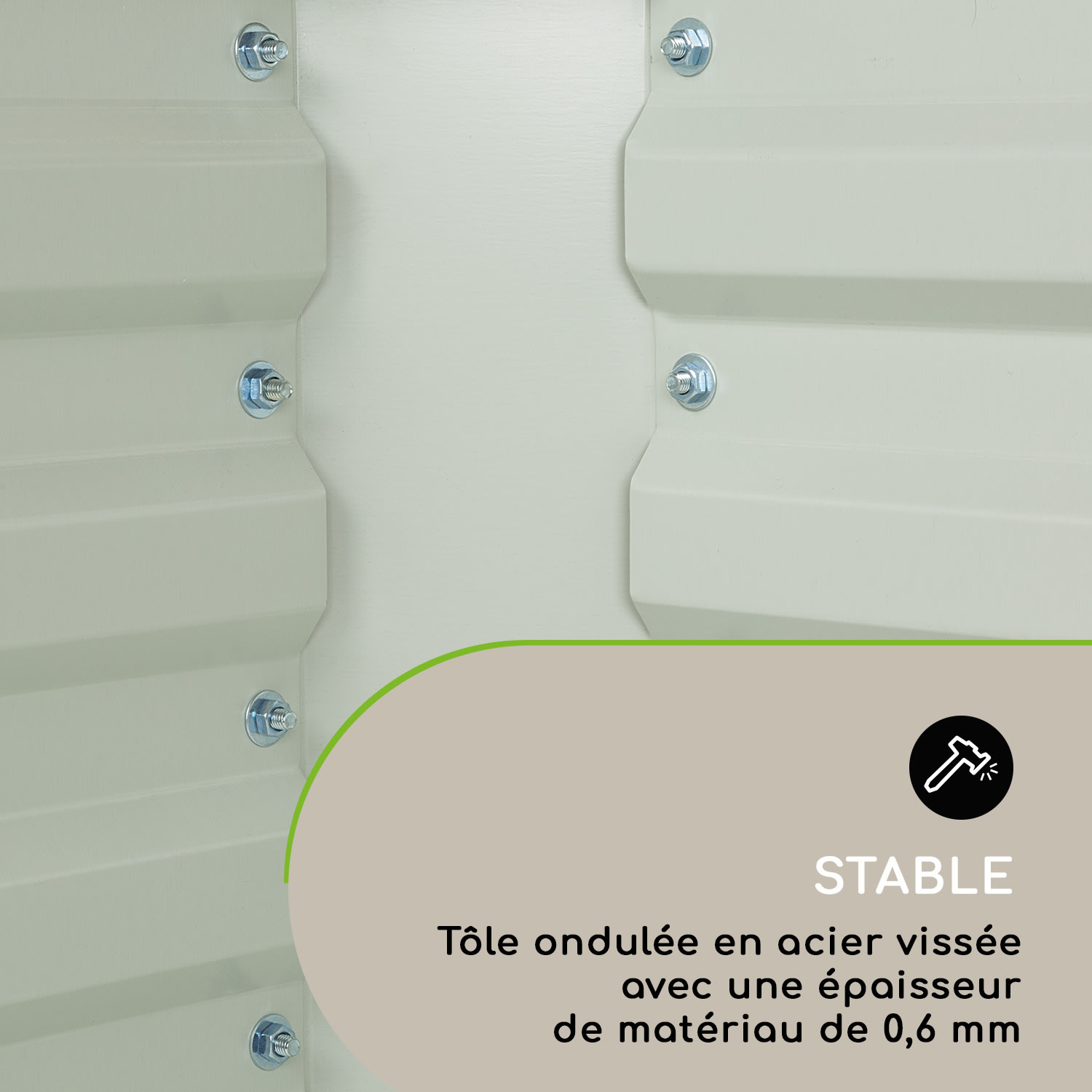 High Grow Straight Potager surélevé 180 x 60x 90cm 970 l acier argent 180 x 90 x 60 cm | Argent