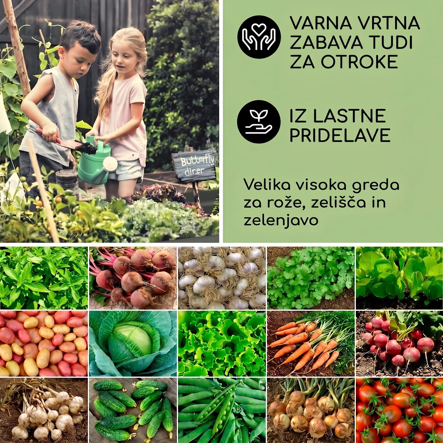 High Grow Straight, visoka greda, 180 x 60 x 90 cm, 970 l, jeklo, pocinkano, srebrna barva 180 x 90 x 60 cm | Srebrna